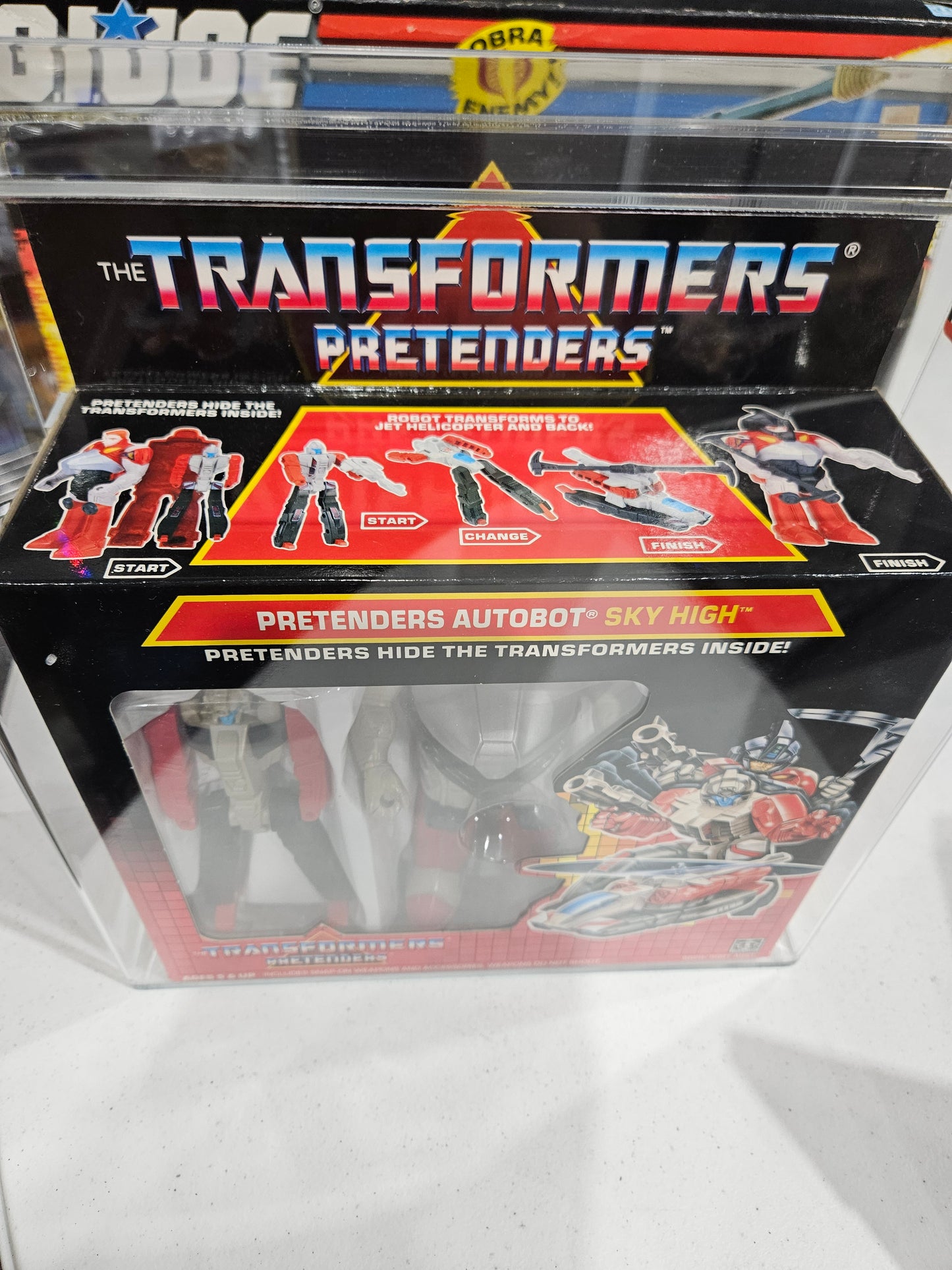 1988 Hasbro Transformers Pretender Sky High AFA 75+