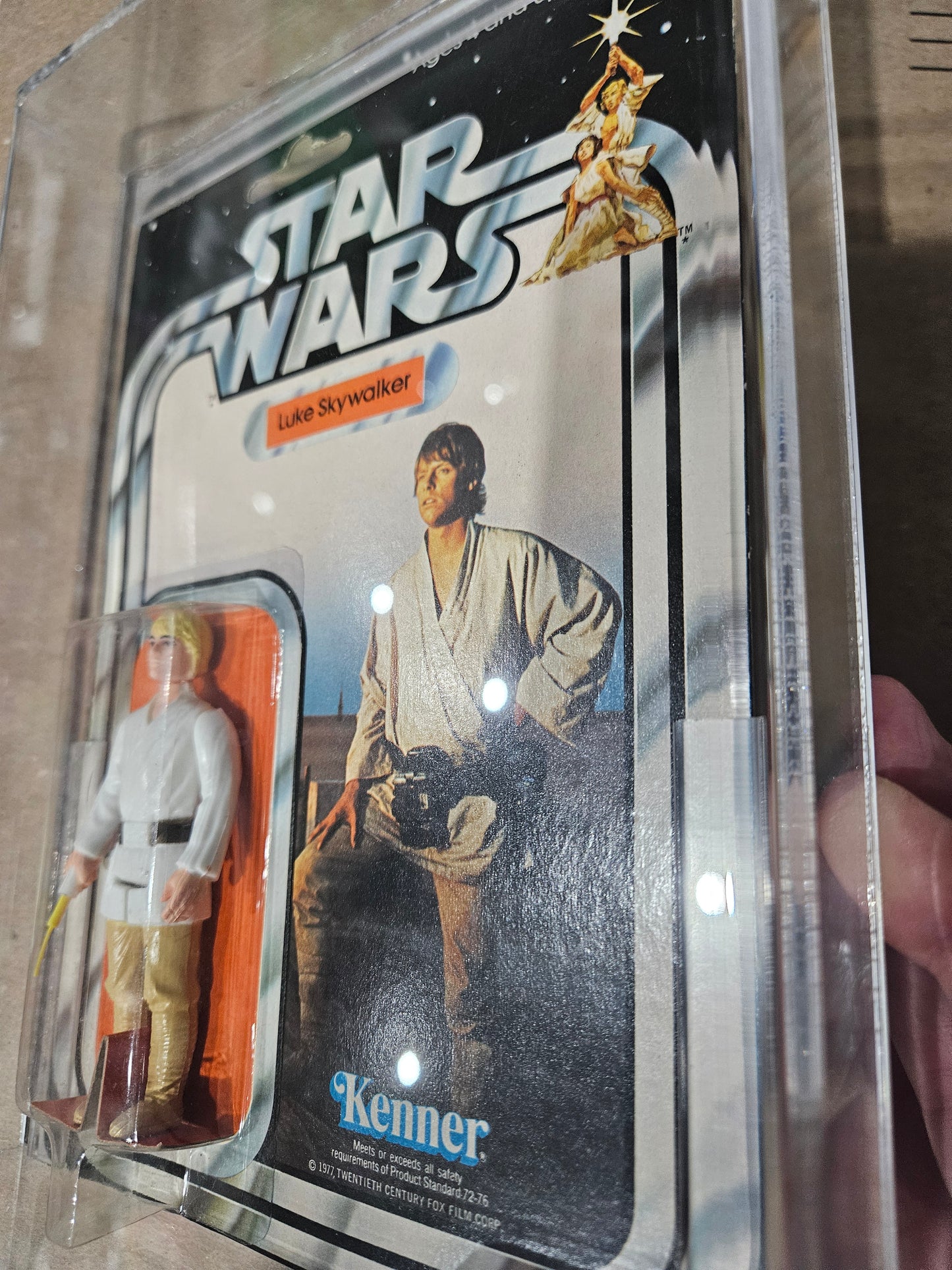 1979 Kenner Star Wars Luke Skywalker 21 Back AFA 80