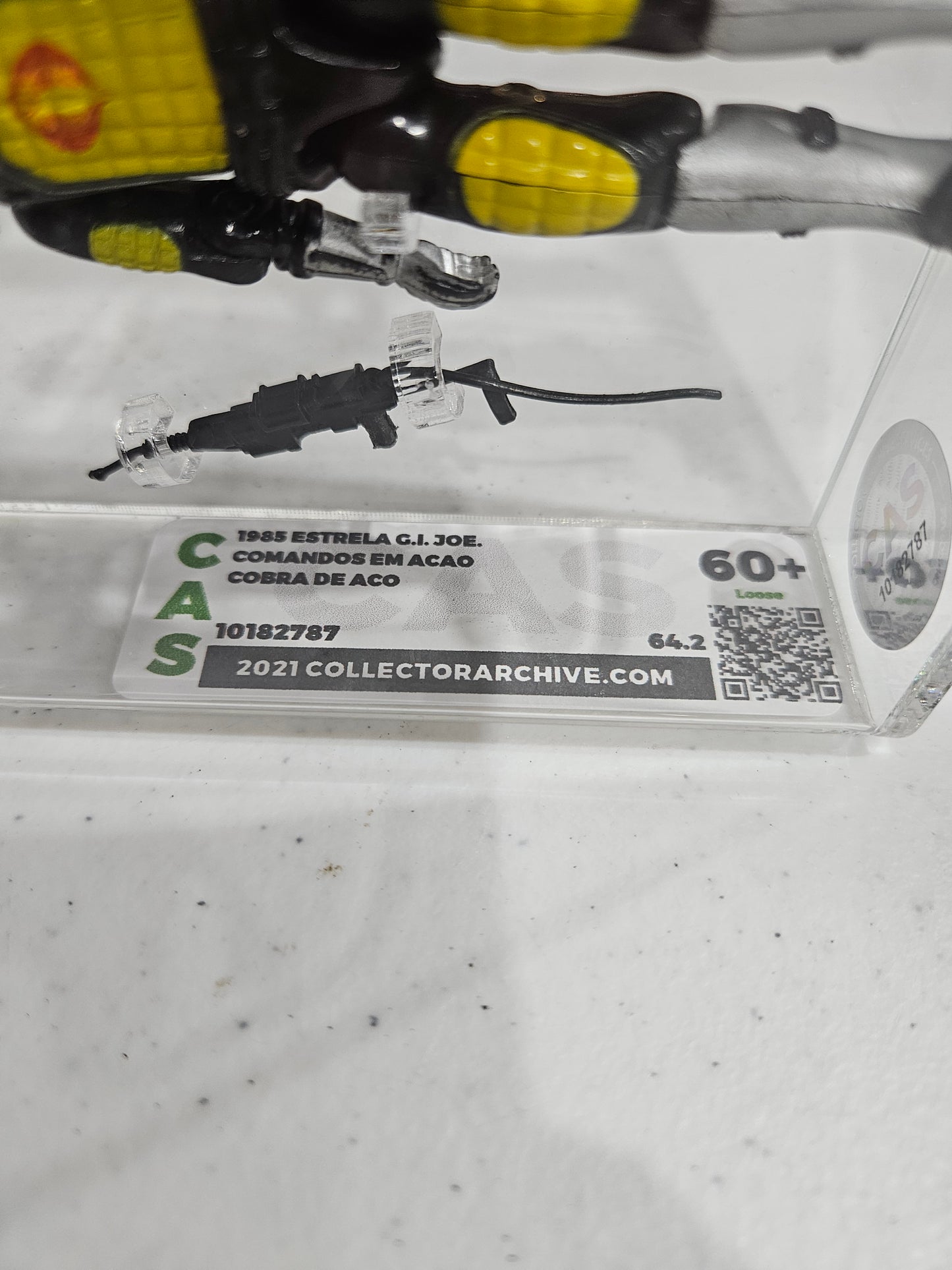 1985 Estrela GI Joe Cobra De Aco CAS 60+ Loose