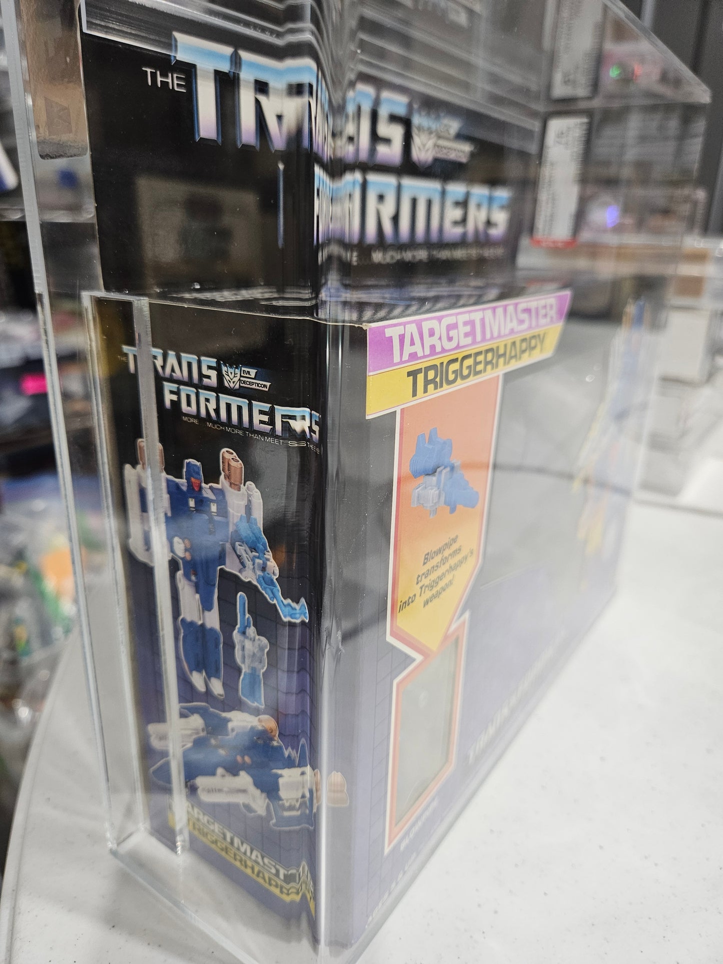 1987 Hasbro Transformers Triggerhappy AFA 75 EX+/NM