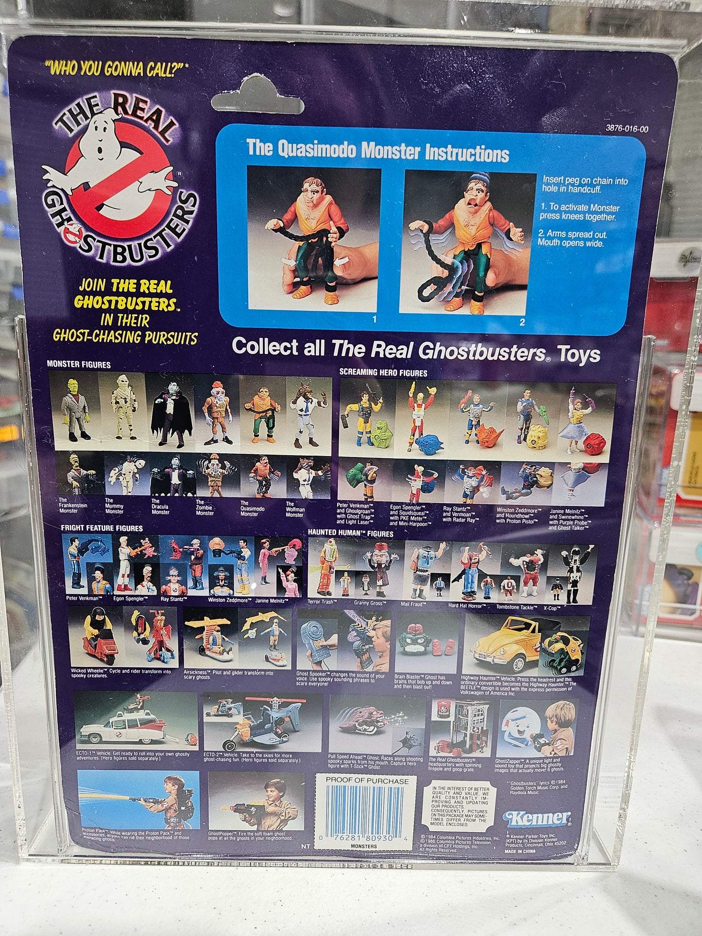 1986 Kenner The Real Ghostbusters The Quasimodo Monster CAS 75+