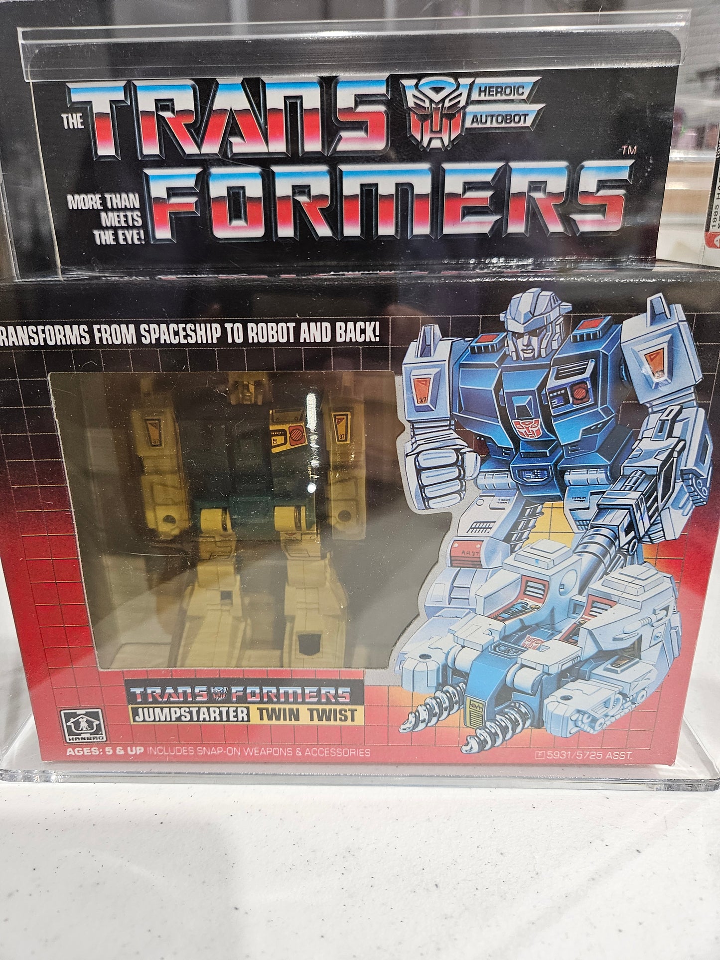 1985 Hasbro Transformers Twin Twist AFA 80+ Y-NM
