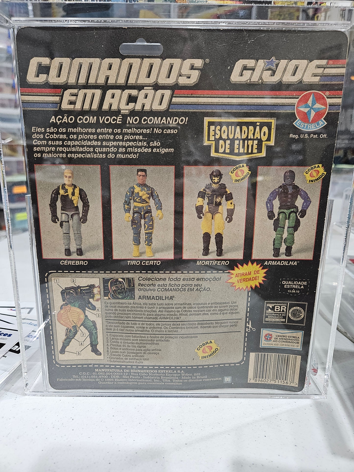 1995 Estrela GI Joe Commandos Em Acao Armadilha CAS 80+
