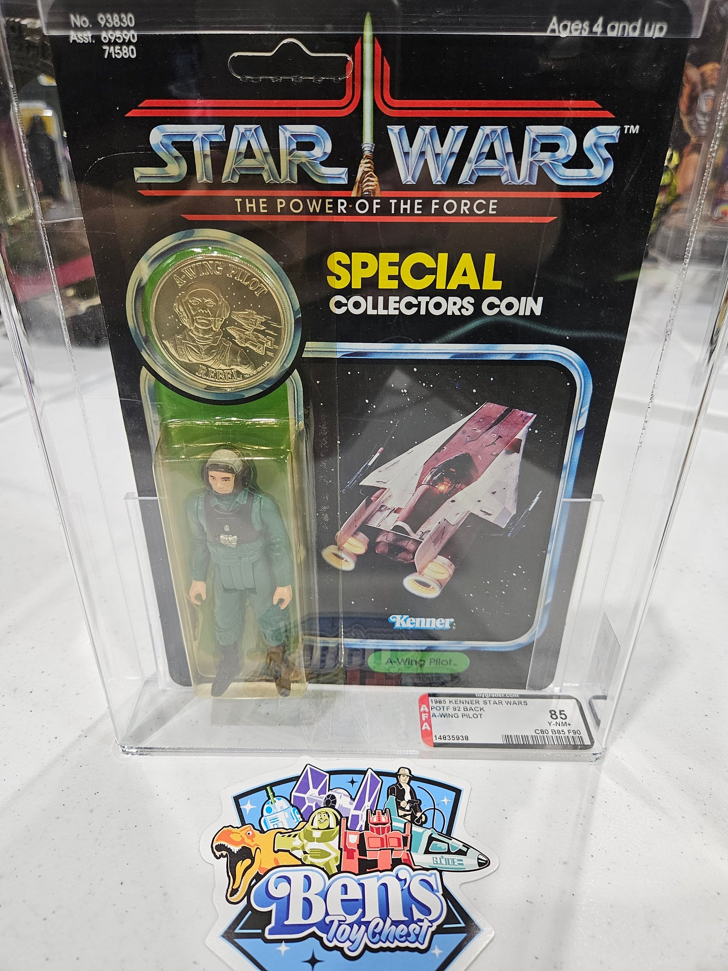 1985 Kenner Star Wars POTF A-Wing Pilot AFA 85