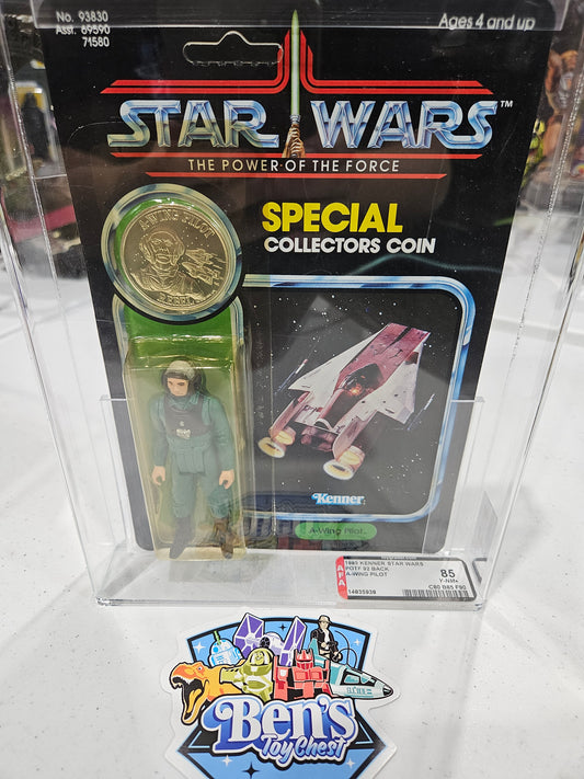 1985 Kenner Star Wars POTF A-Wing Pilot AFA 85