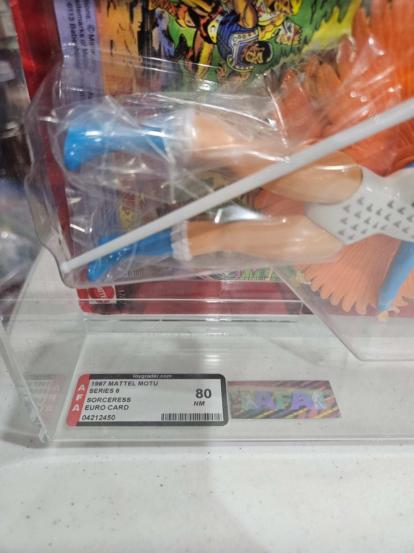 1987 Mattel MOTU European Card Sorceress AFA 80 NM