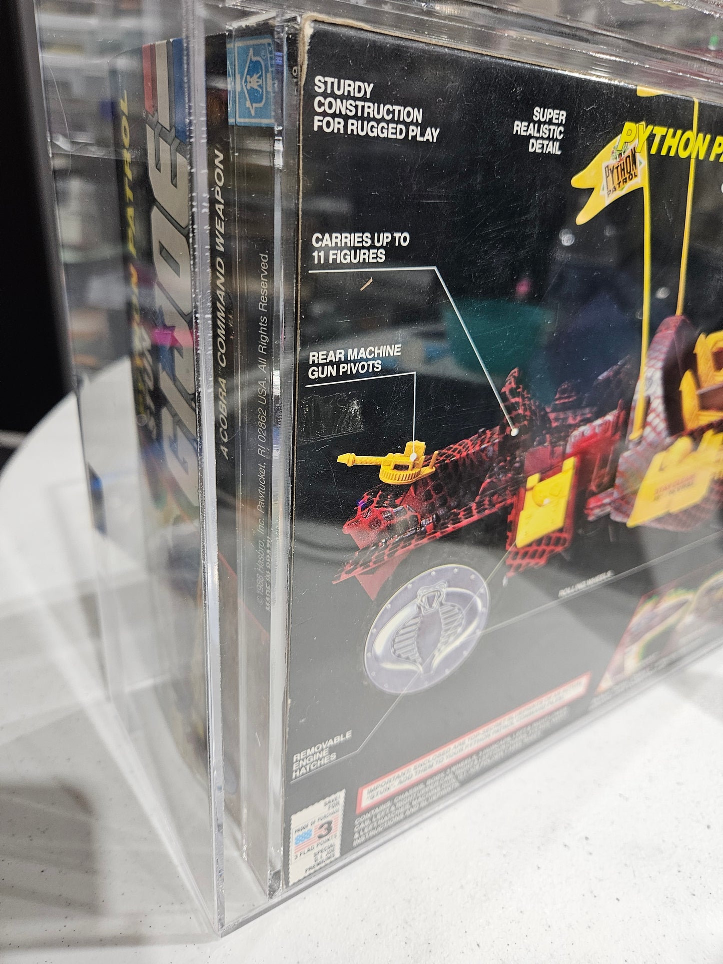 1989 Hasbro GI Joe Python Patrol Stun AFA 80 Q-NM