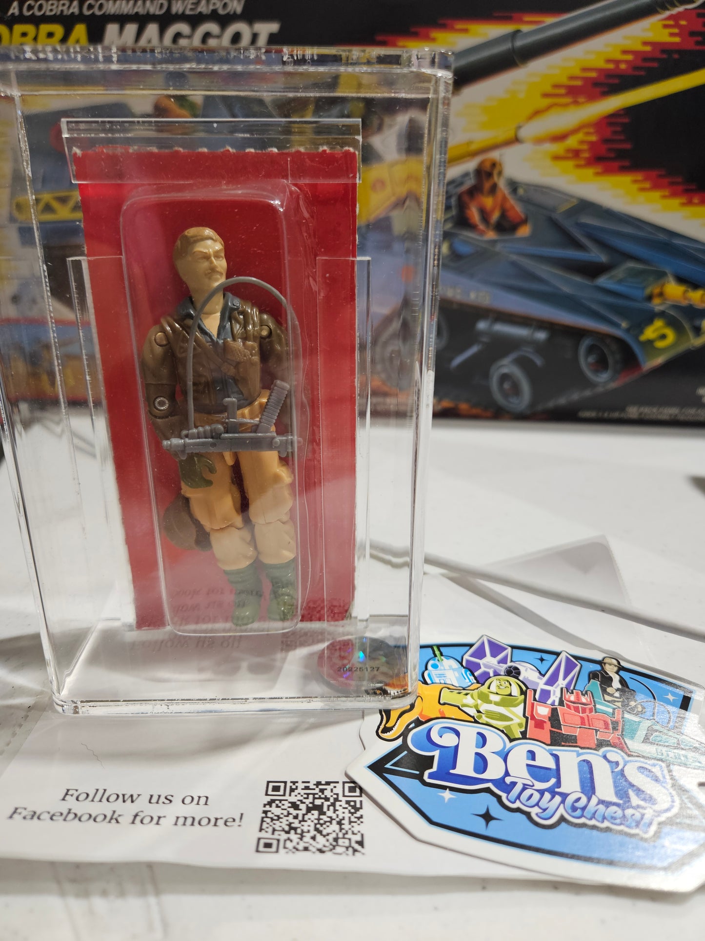 1987 Hasbro GI Joe Rumbler Red Card CAS 80