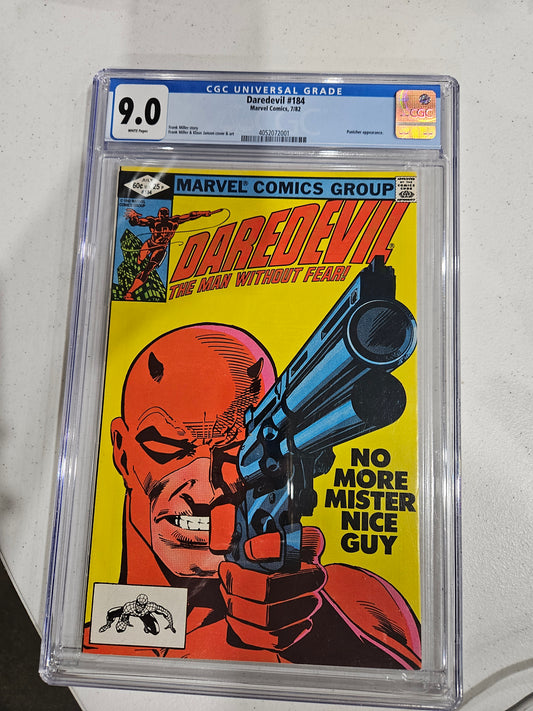1982 Marvel Daredevil #184 CGC 9.0