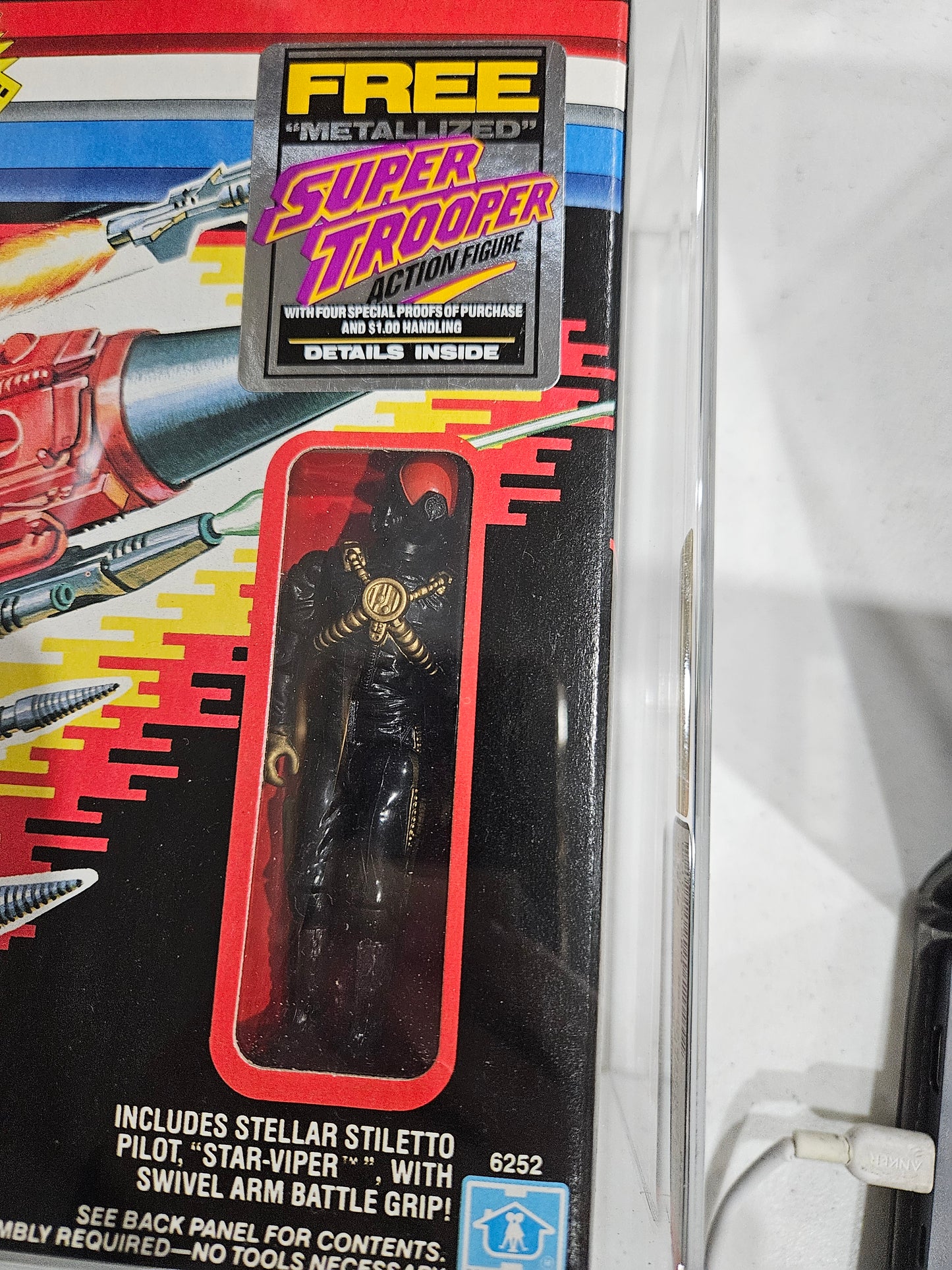 1988 Hasbro GI Joe Cobra Stellar Stiletto AFA 85+ NM+