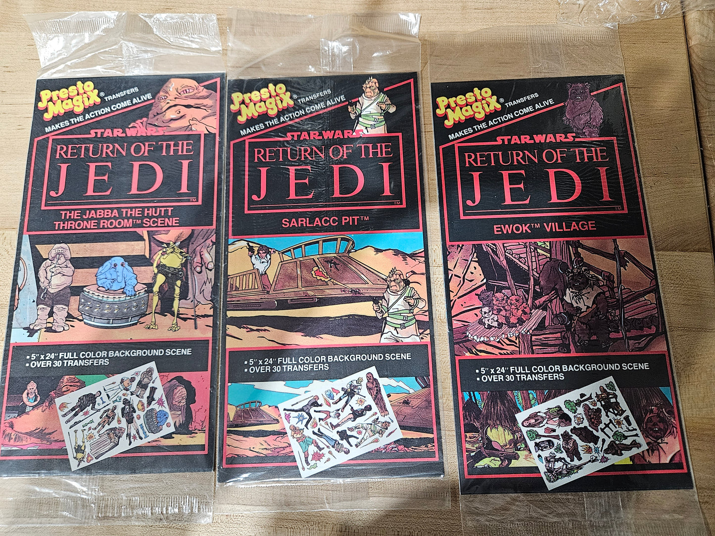 1983 ROTJ Star Wars Presto Magix Set of 3