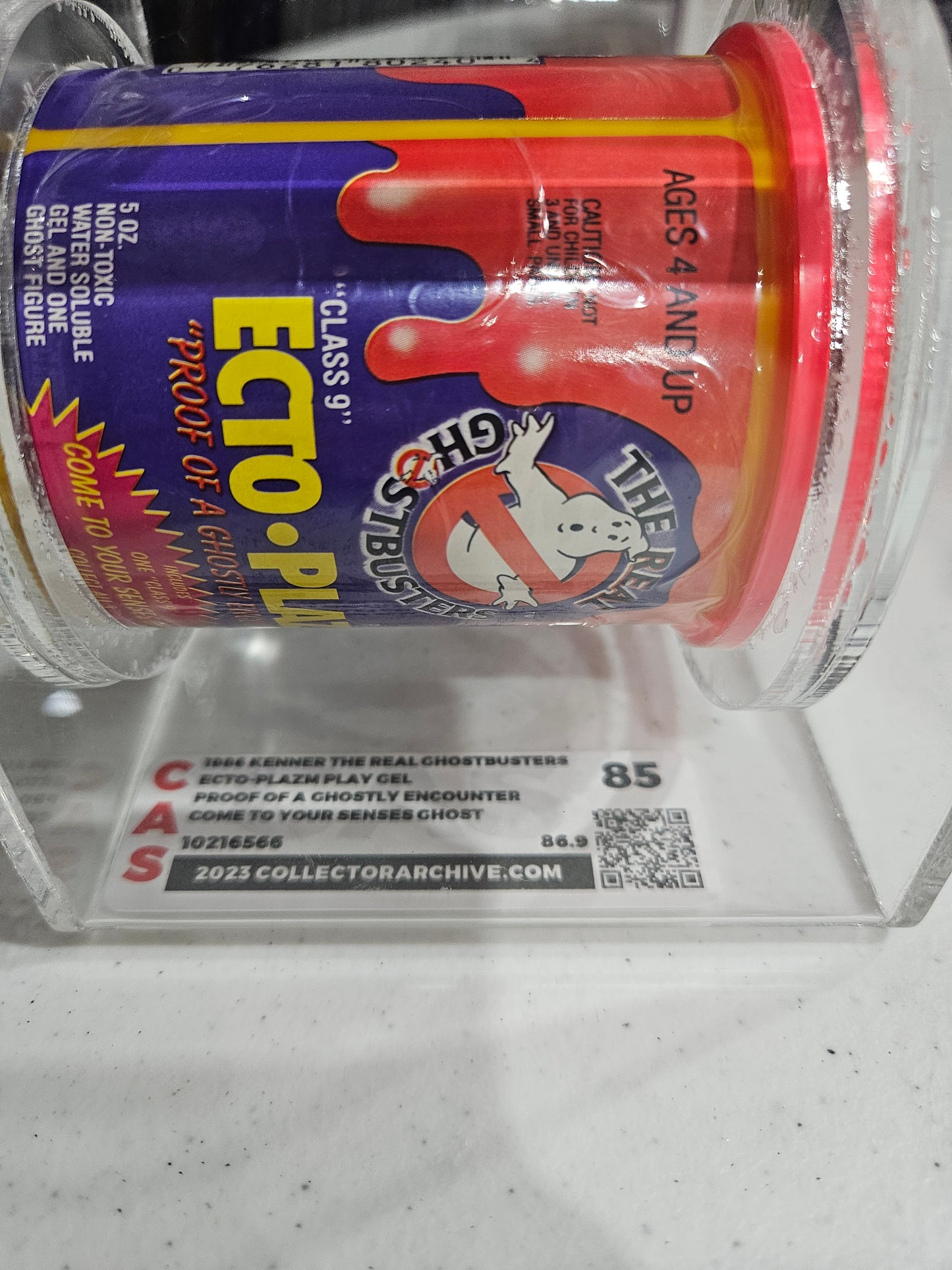 1986 Kenner The Real Ghostbusters Ecto-Plazm Play Gel CAS 85