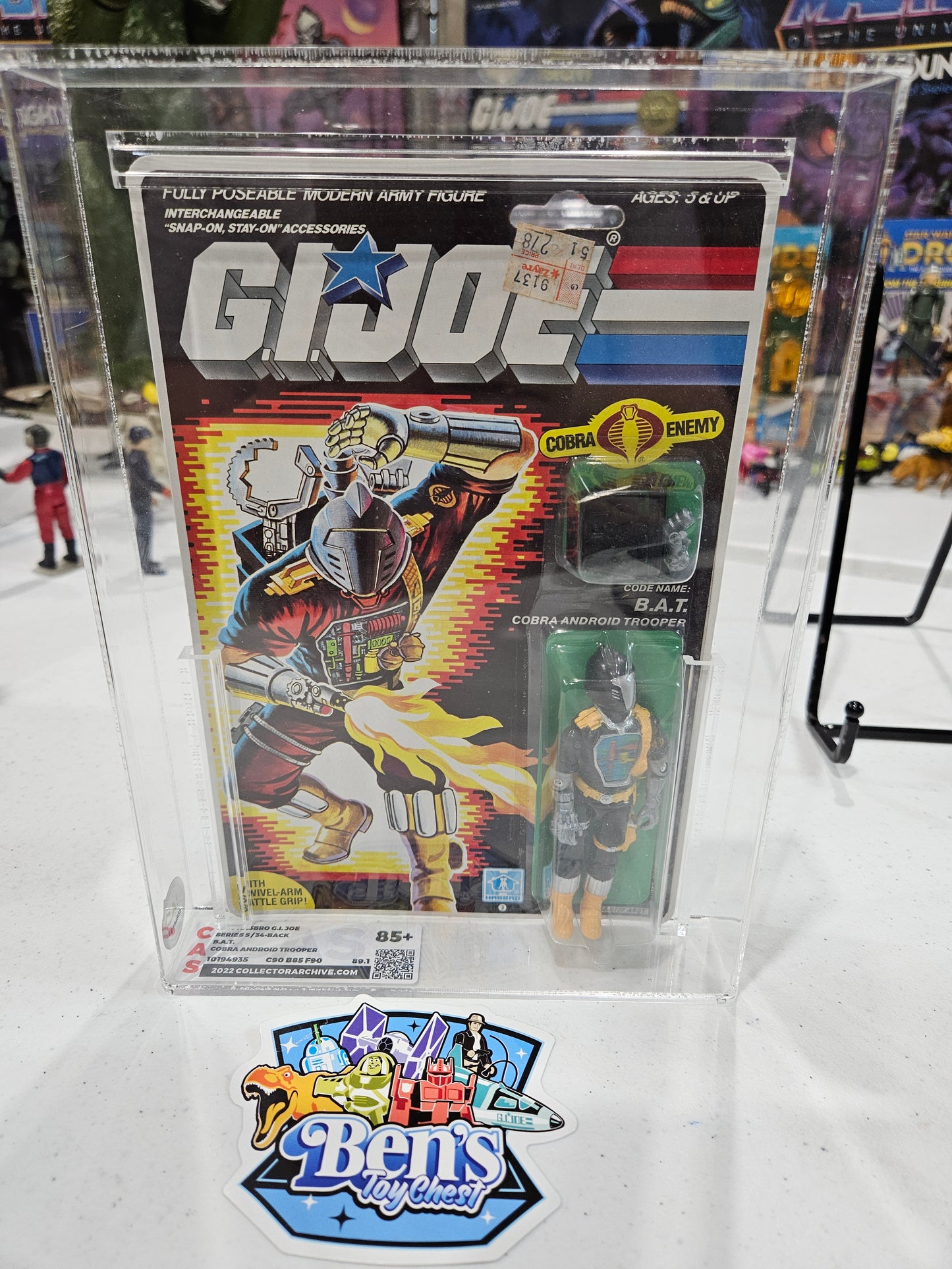 1985 Hasbro GI Joe B.A.T Cobra Android Trooper CAS 85+