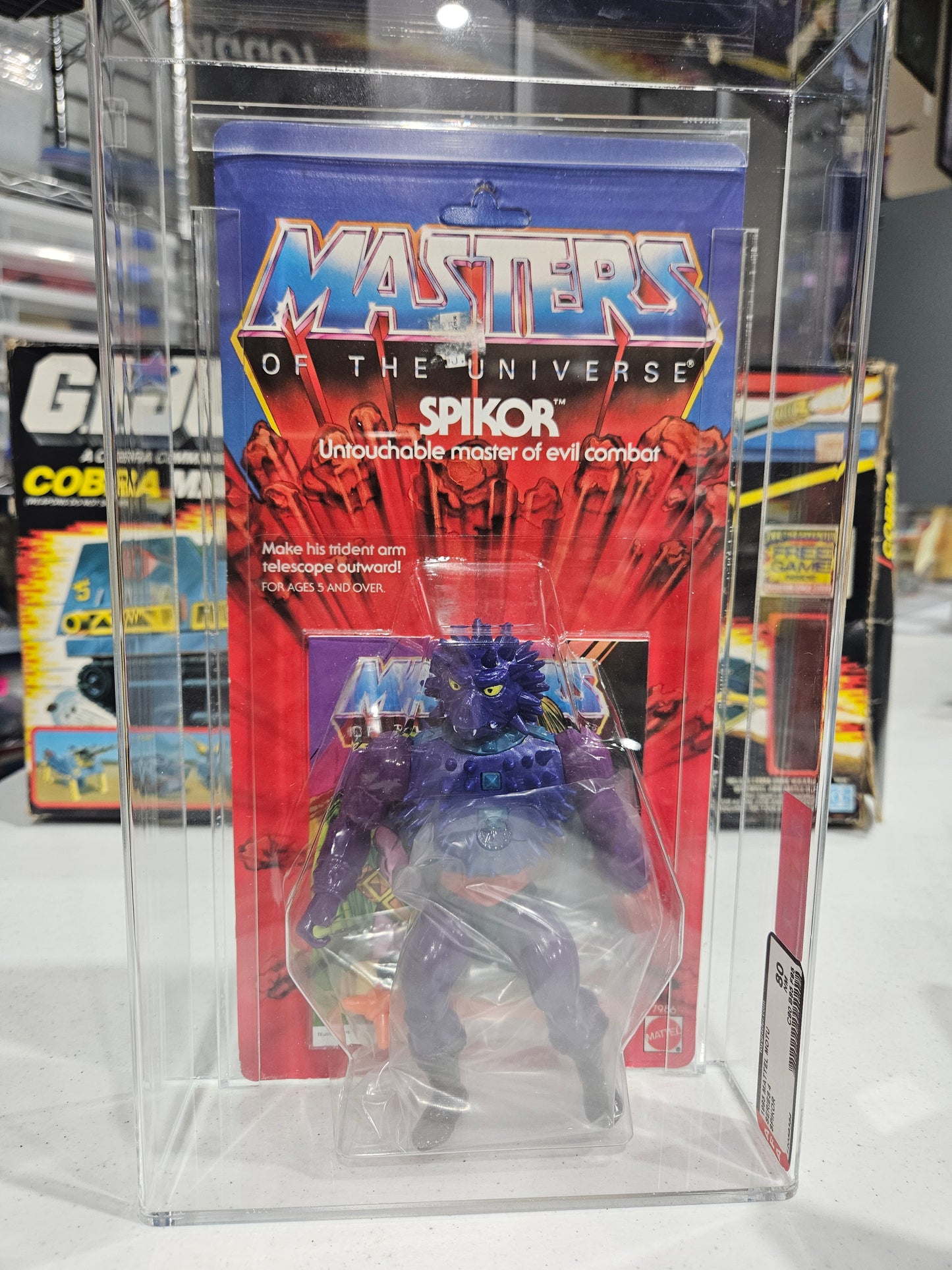 1985 Mattel MOTU Spikor AFA 80 NM