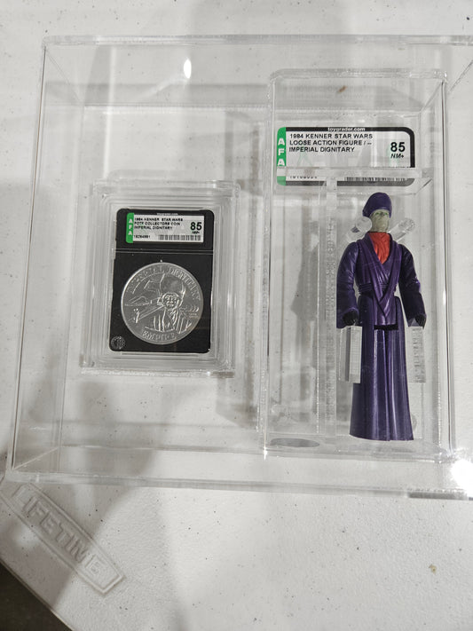 1984 Kenner Star Wars Imperial Dignitary With Coin AFA 85 NM+