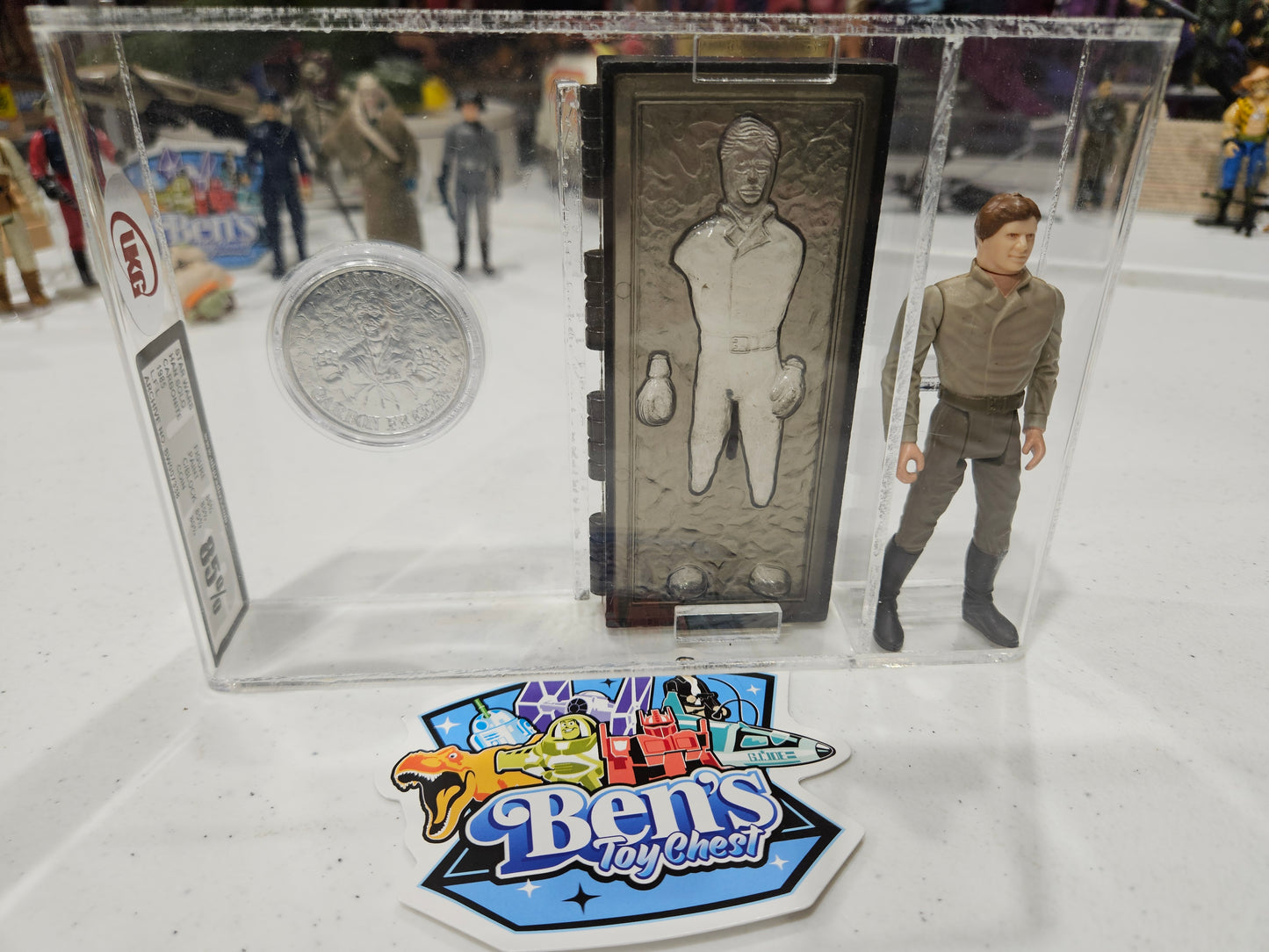 1985 Kenner Star Wars Han Solo Carbonite POTF UKG 85%