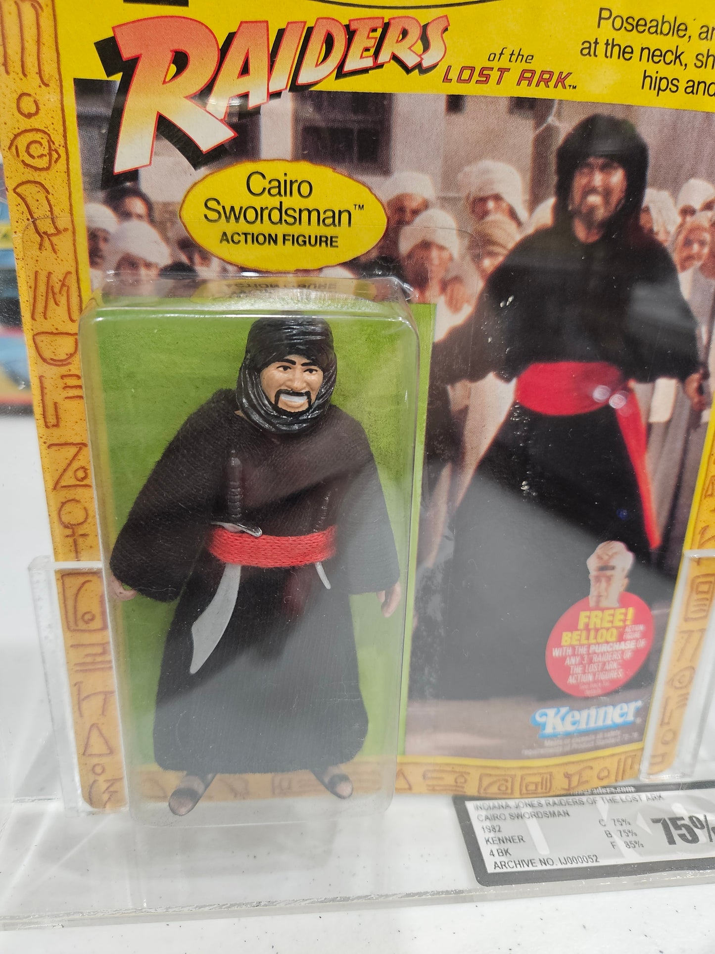 1982 Kenner Indiana Jones Cairo Swordsman UKG 75%