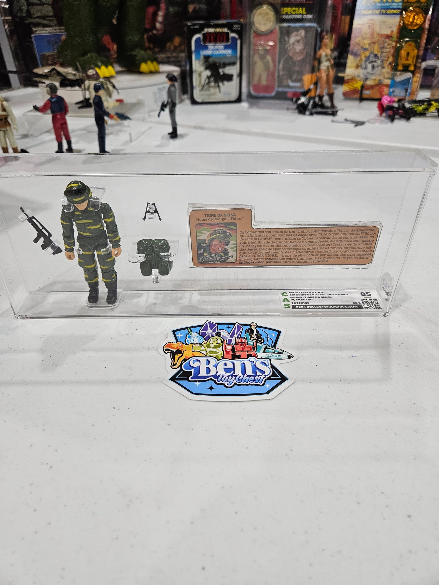 1991 Estrela GI Joe Felino Tigre Da Selva CAS 85