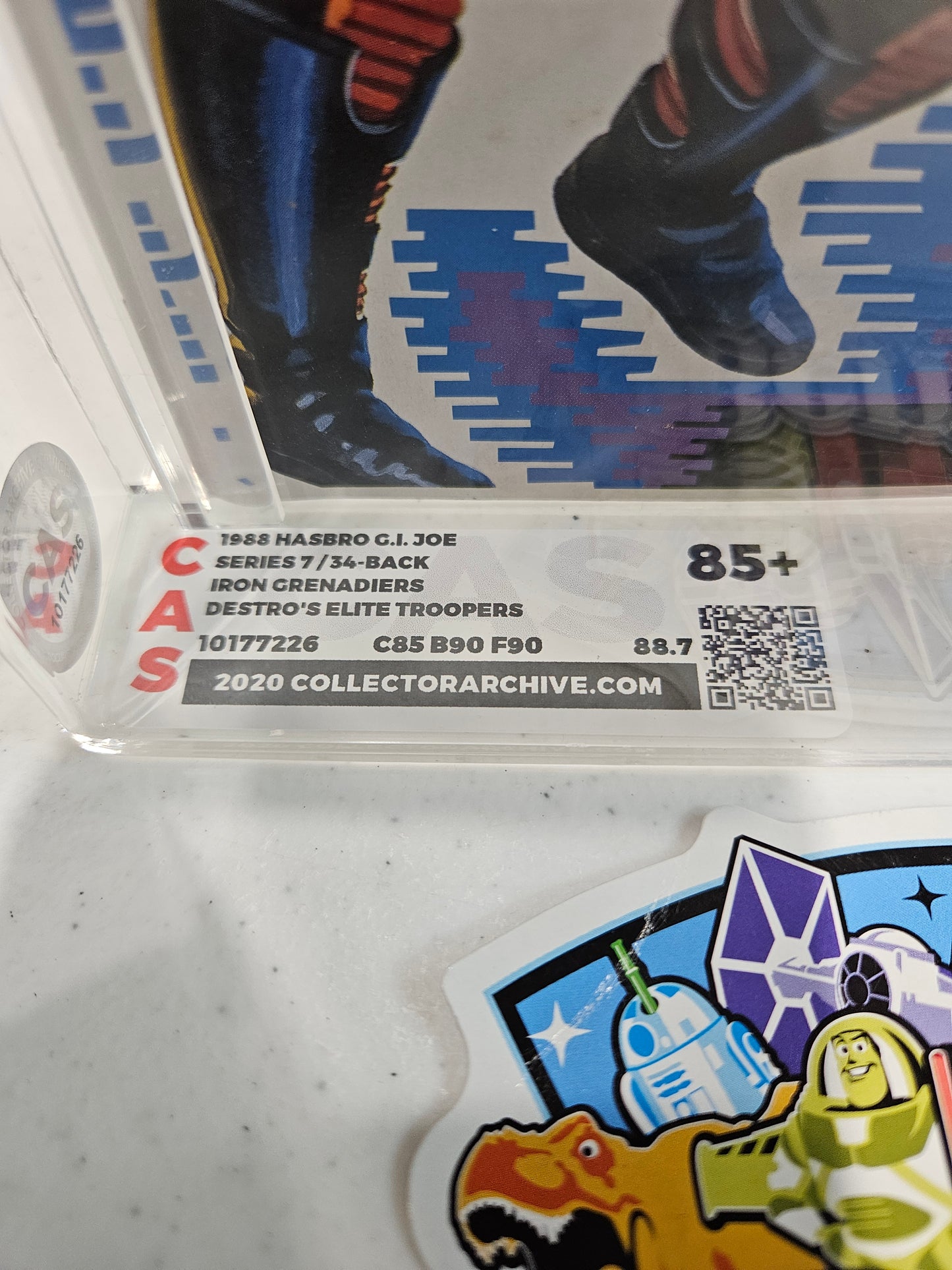 1988 Hasbro GI Joe Iron Grenadiers CAS 85+
