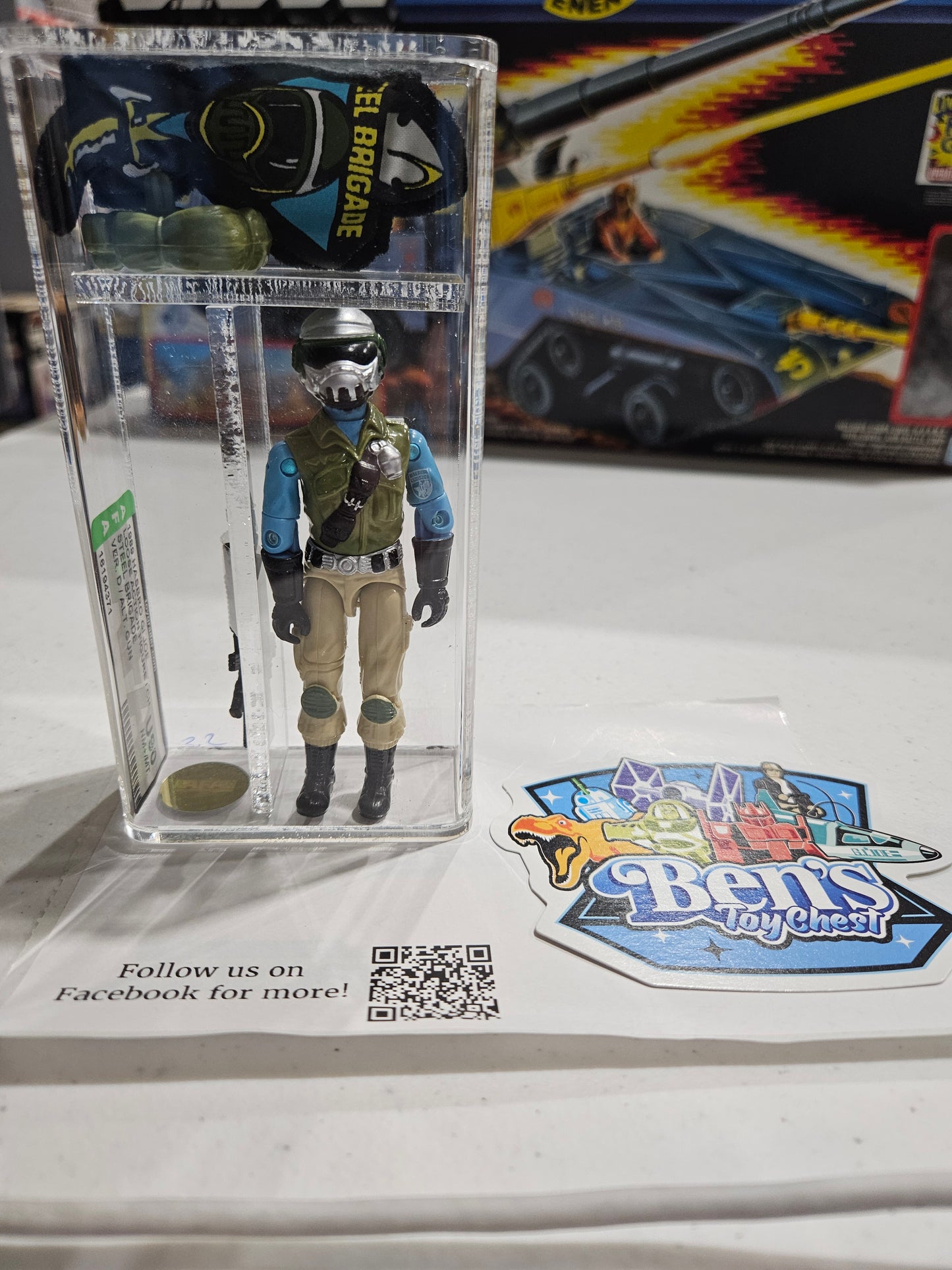 1989 Hasbro GI Joe Steel Brigade AFA U90 NM+/MT
