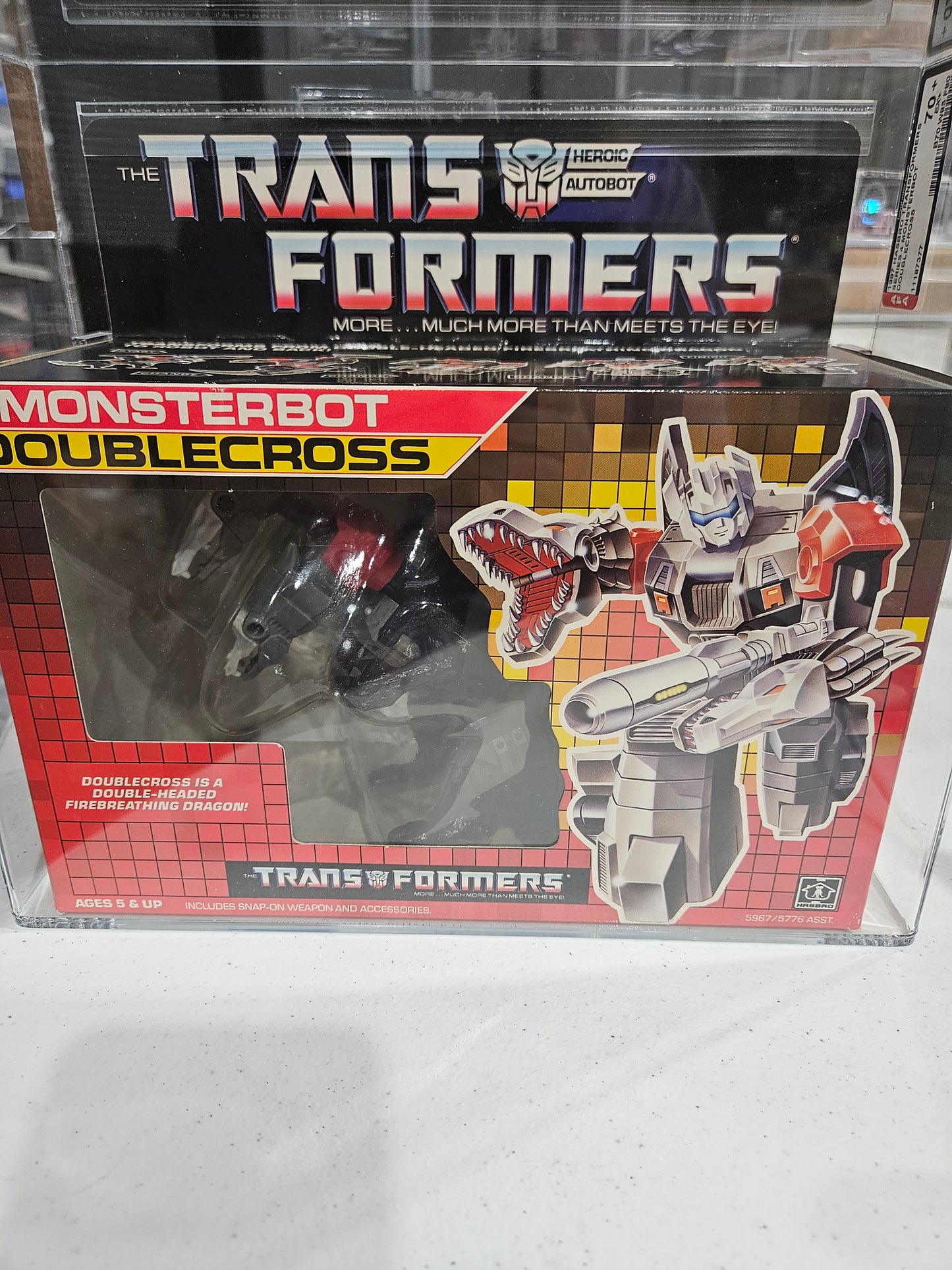 1987 Hasbro Transformers Doublecross AFA 70+ EX+