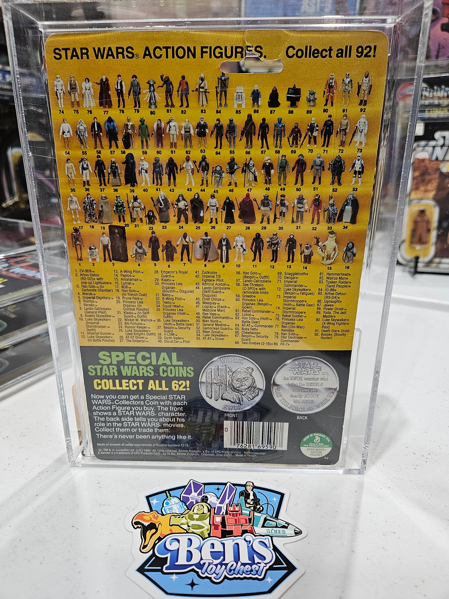 1985 Kenner Star Wars POTF Luke (Jedi Knight) AFA 70 Y-EX+