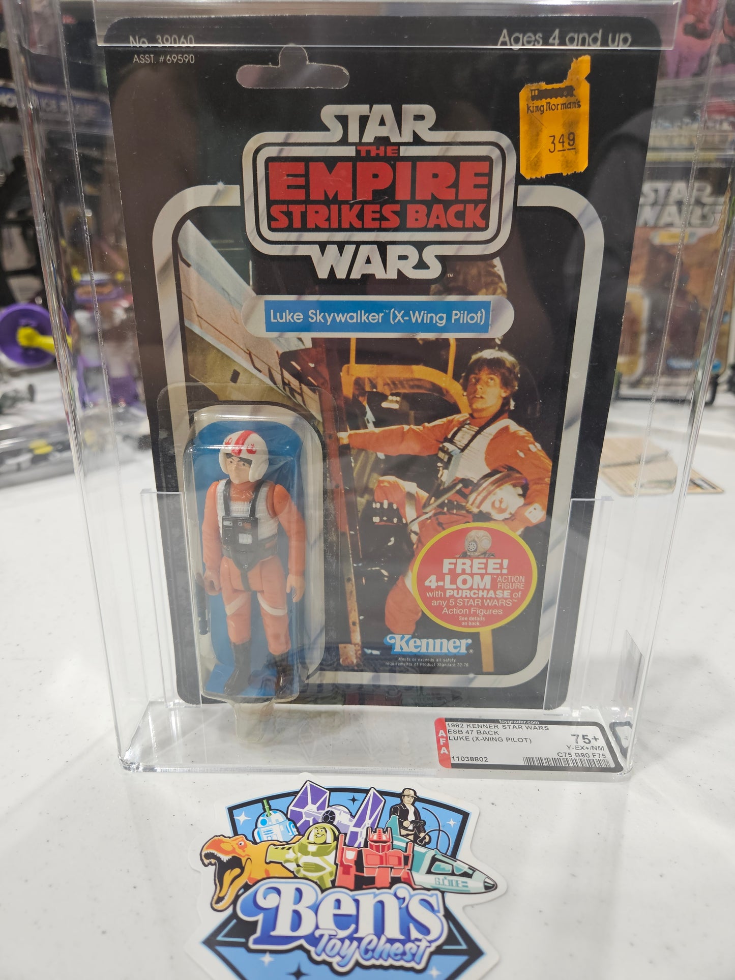 1982 Kenner Star Wars Luke (X-Wing Pilot) AFA 75+