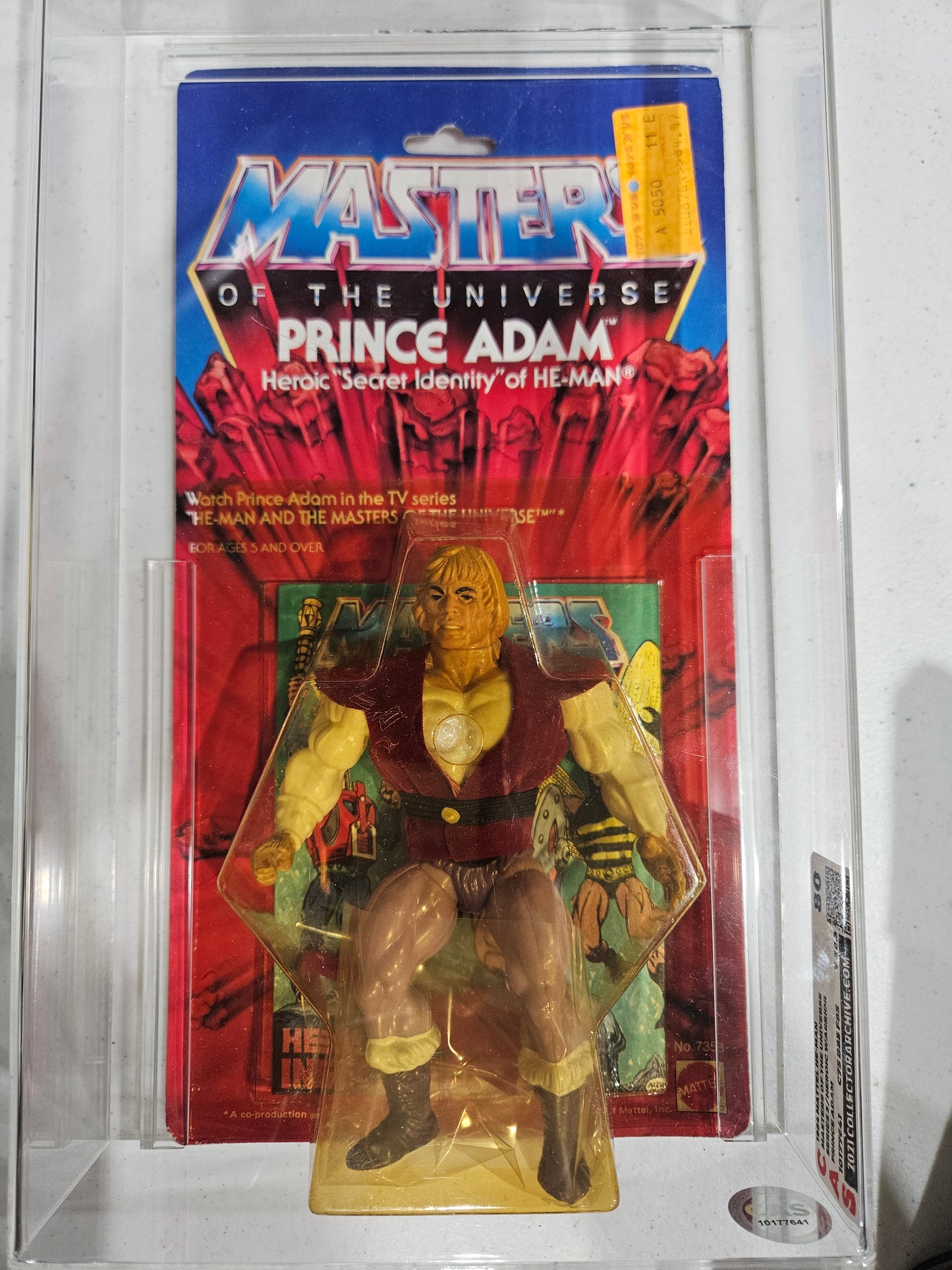 1984 Mattel MOTU He-Man Prince Adam CAS 80