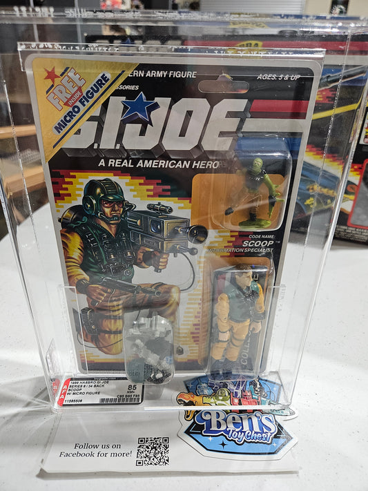 1989 Hasbro GI Joe Scoop AFA 85 NM+