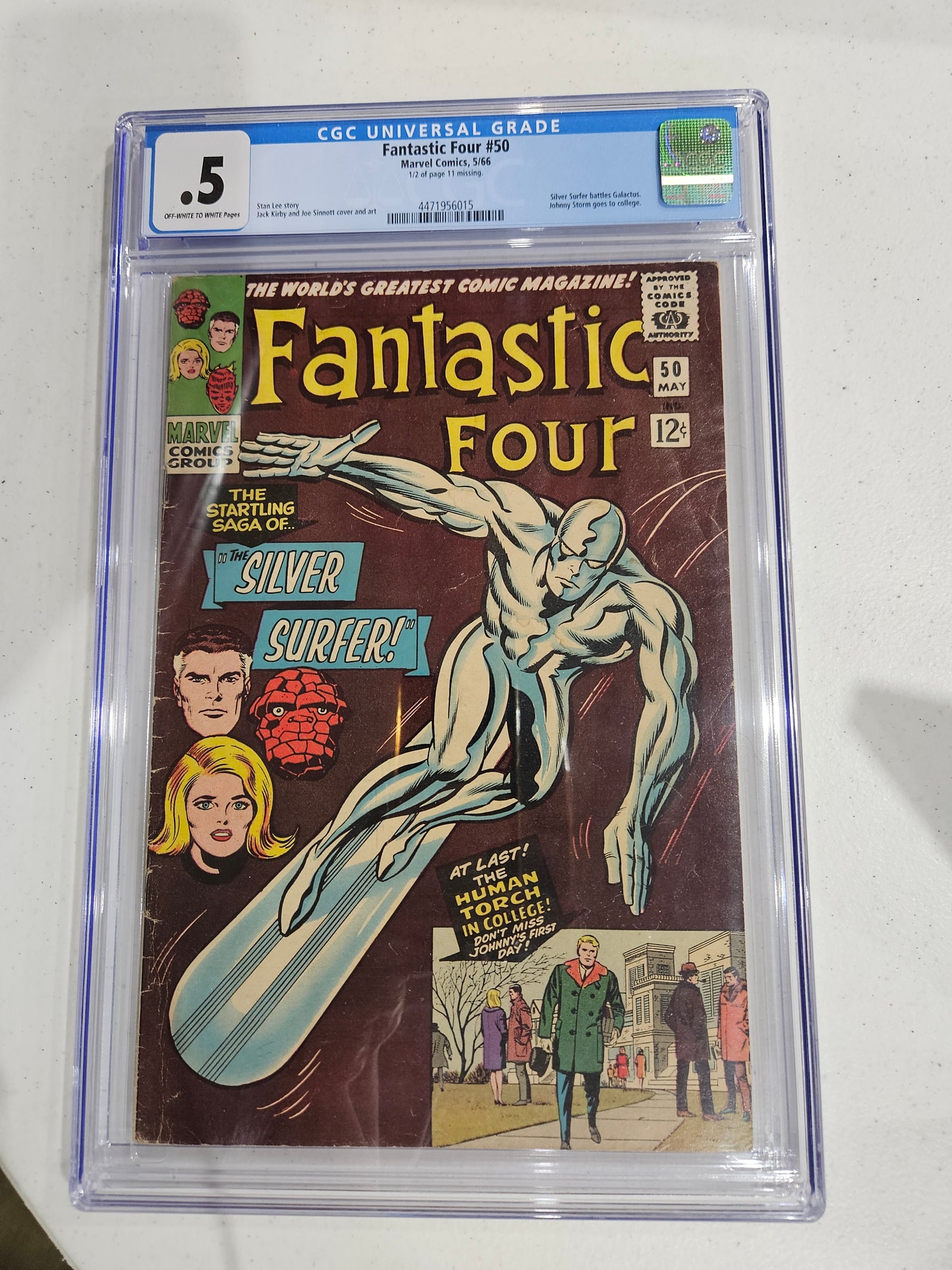 1966 Marvel Fantastic Four #50 CGC 0.5