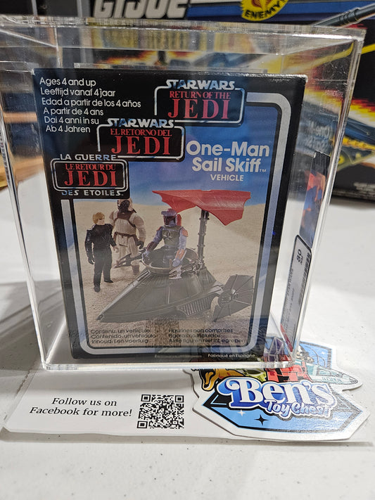 1984 Palitoy Star Wars Tri-Logo One-Man Sail Skiff AFA 80