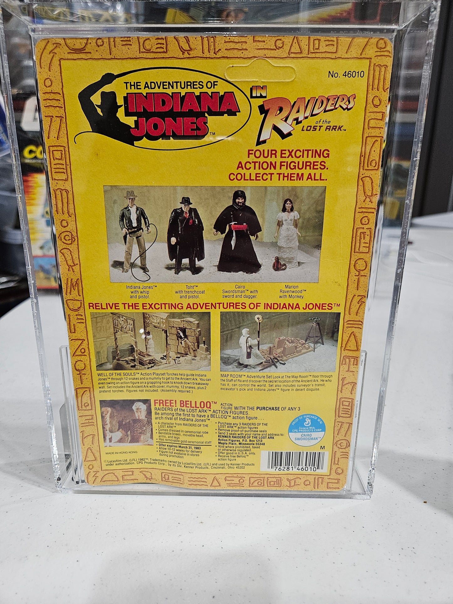 1982 Kenner Indiana Jones Cairo Swordsman AFA 80