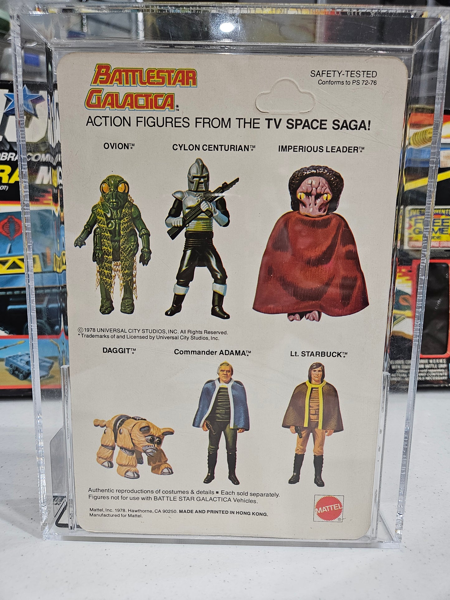 1978 Mattel Battlestar Galactica Commander Adama AFA 80