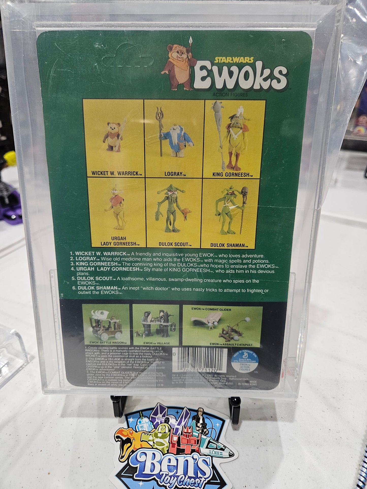 1985 Kenner Star Wars Ewoks King Gorneesh AFA 80+