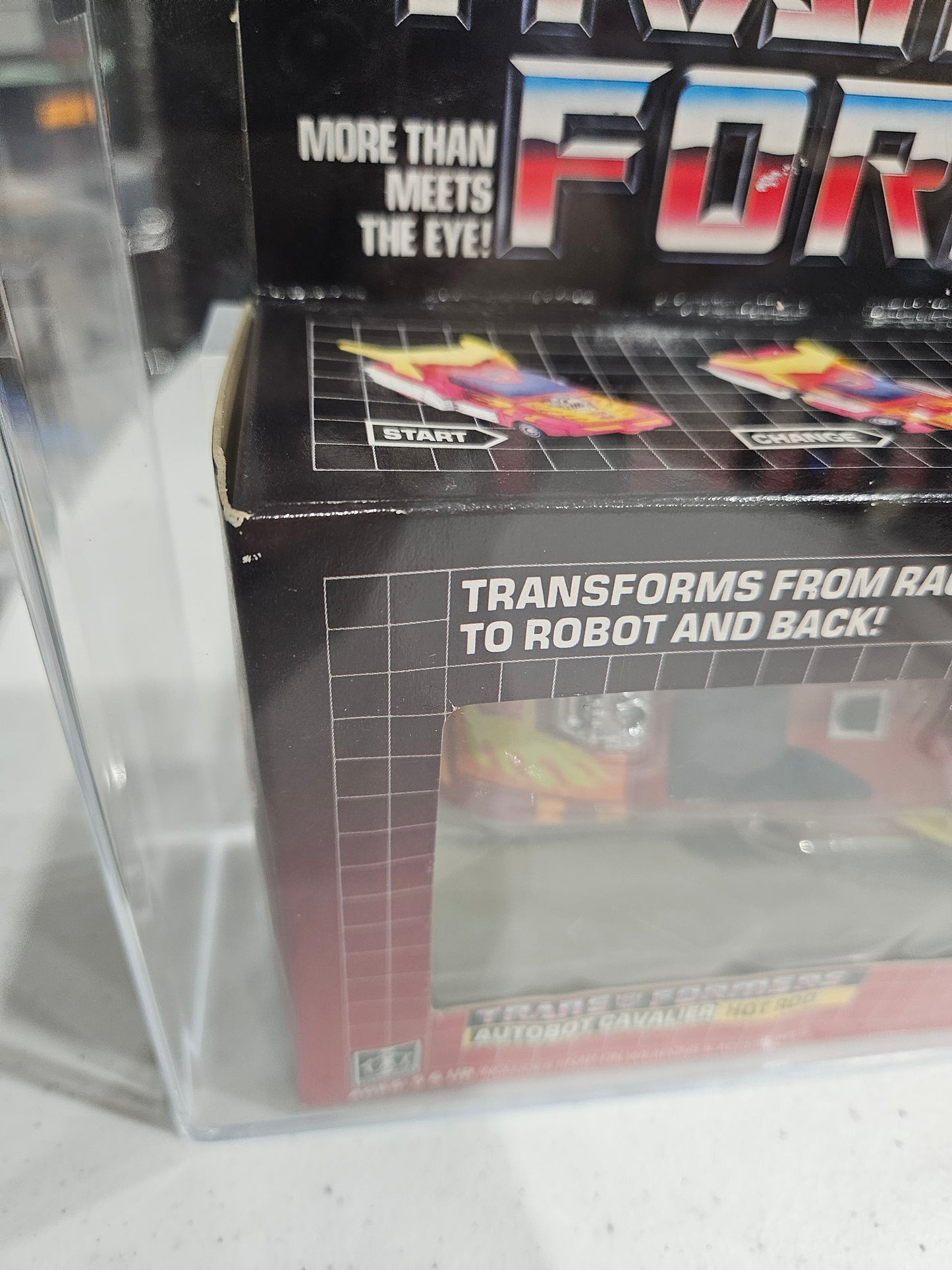 1986 Hasbro Transformers Hot Rod w Poster AFA 75 EX+/NM