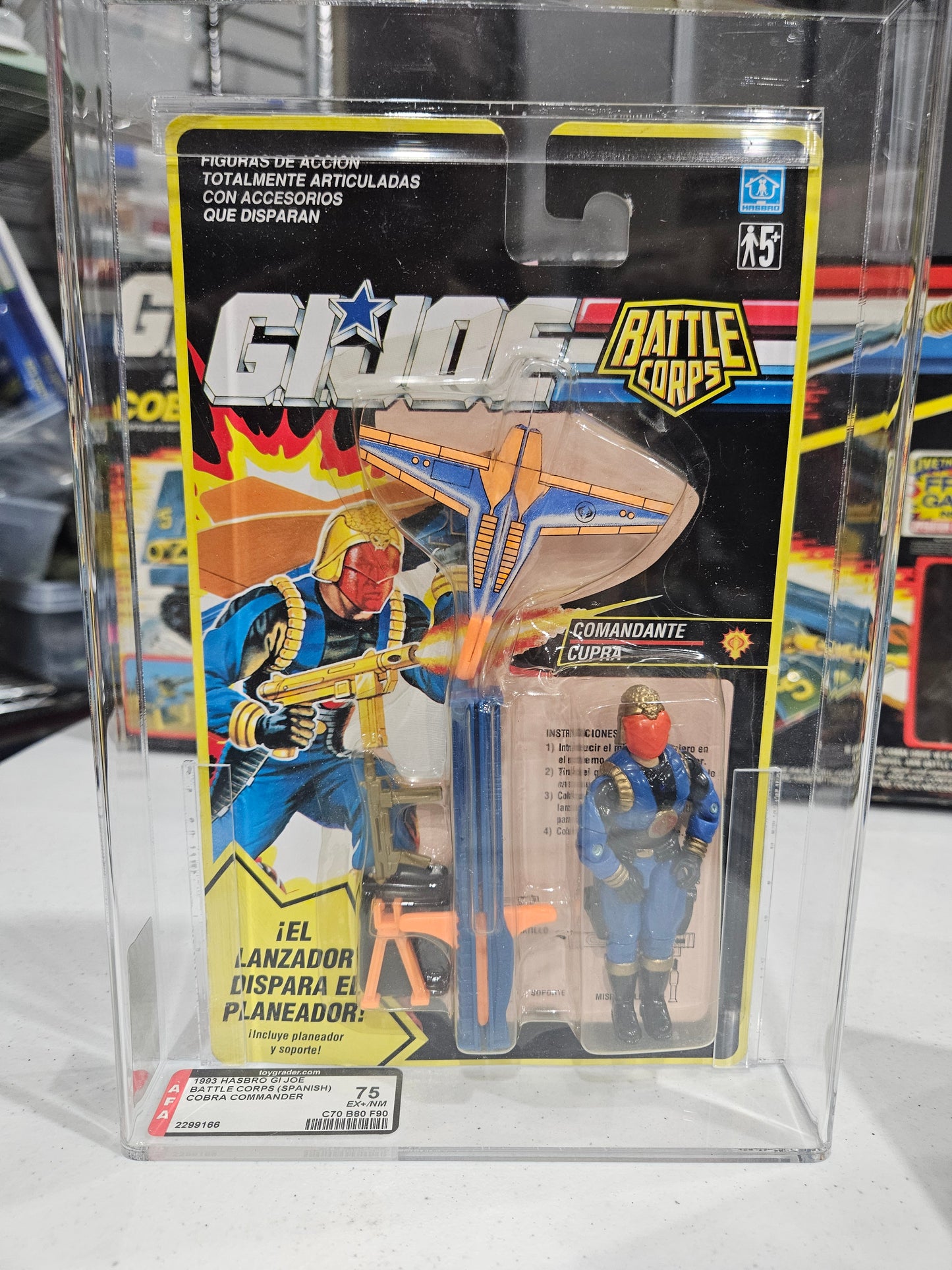 1993 Hasbro GI Joe Spanish Cobra Commander AFA 75