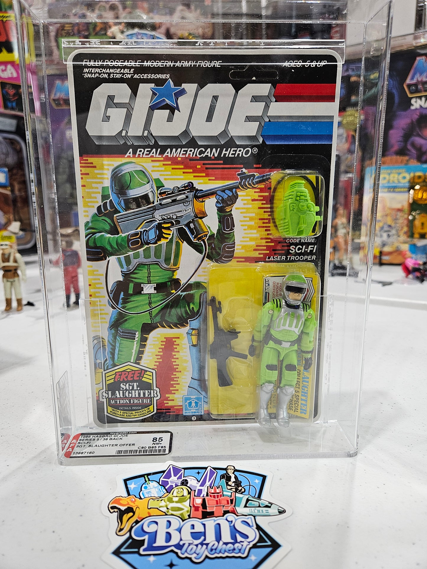 1986 Hasbro GI Joe Sci-Fi AFA 85 NM+