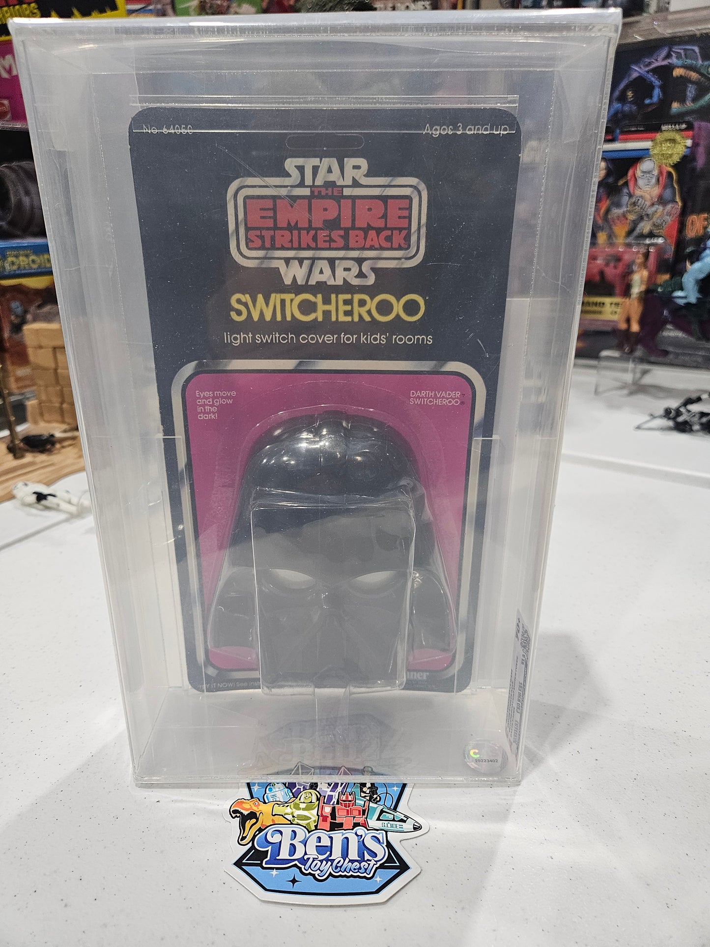 1980 Kenner Star Wars Switcheroo Light Switch Cover Darth Vader CAS 70+