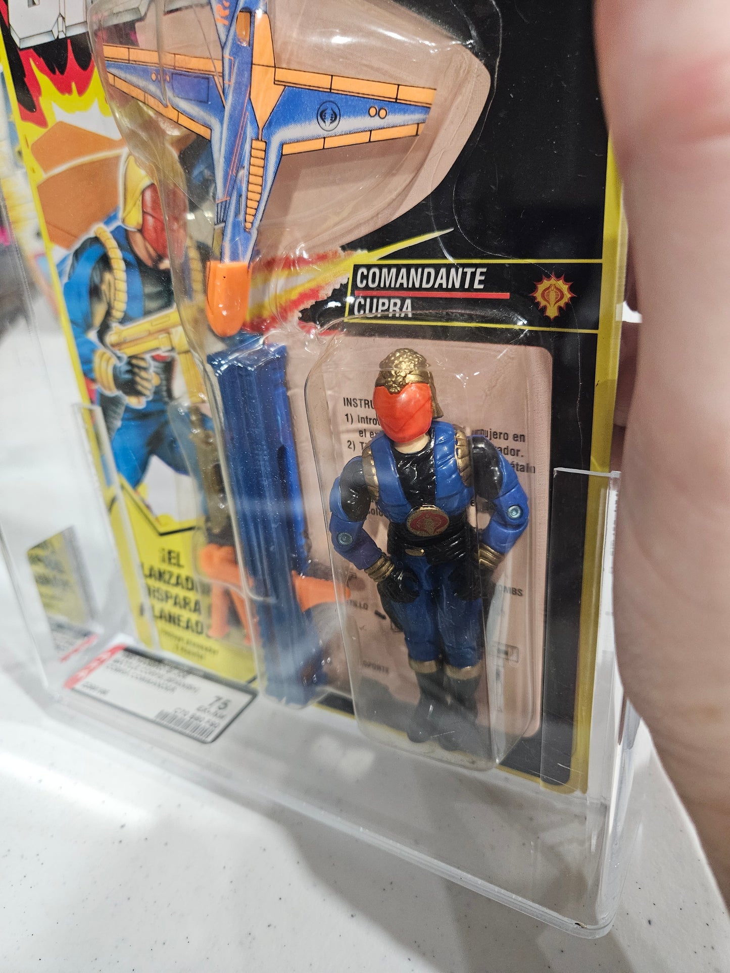 1993 Hasbro GI Joe Spanish Cobra Commander AFA 75