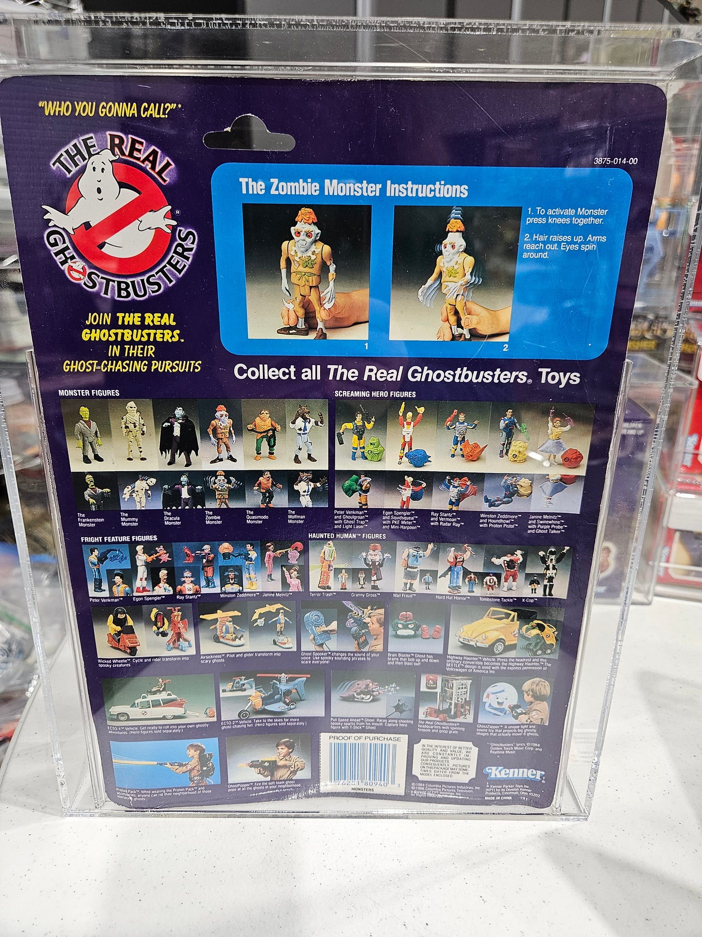 1986 Kenner The Real Ghostbusters The Zombie Monster CAS 75