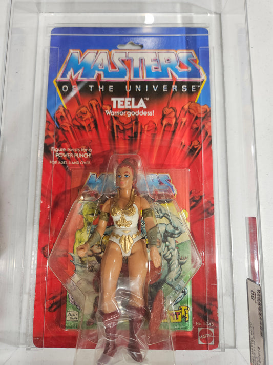 l983 MOTU Teela Red Boots AFA 80 Y-NM