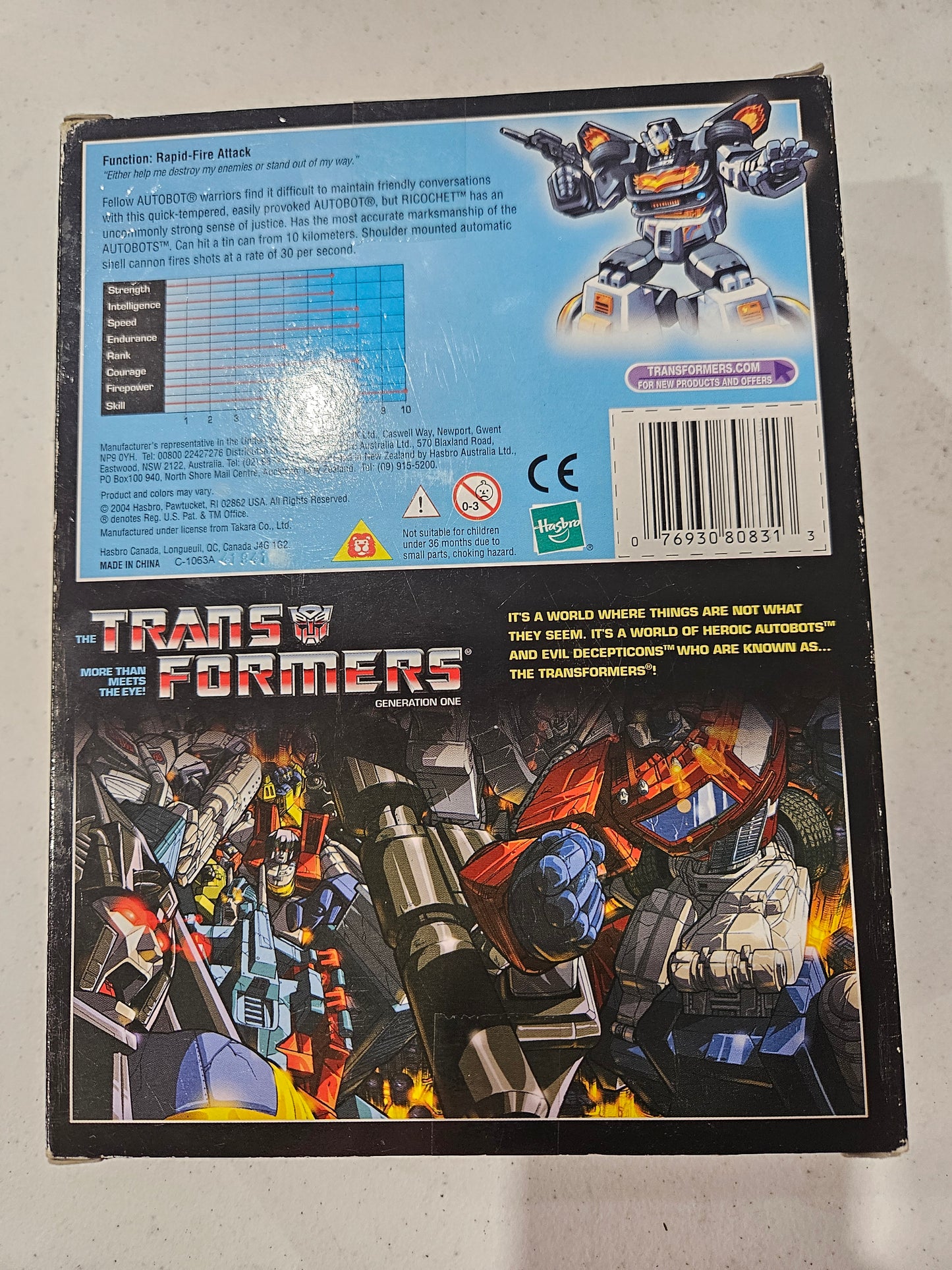 Transformers Ricochet w Nightstick Commemorative Series IX