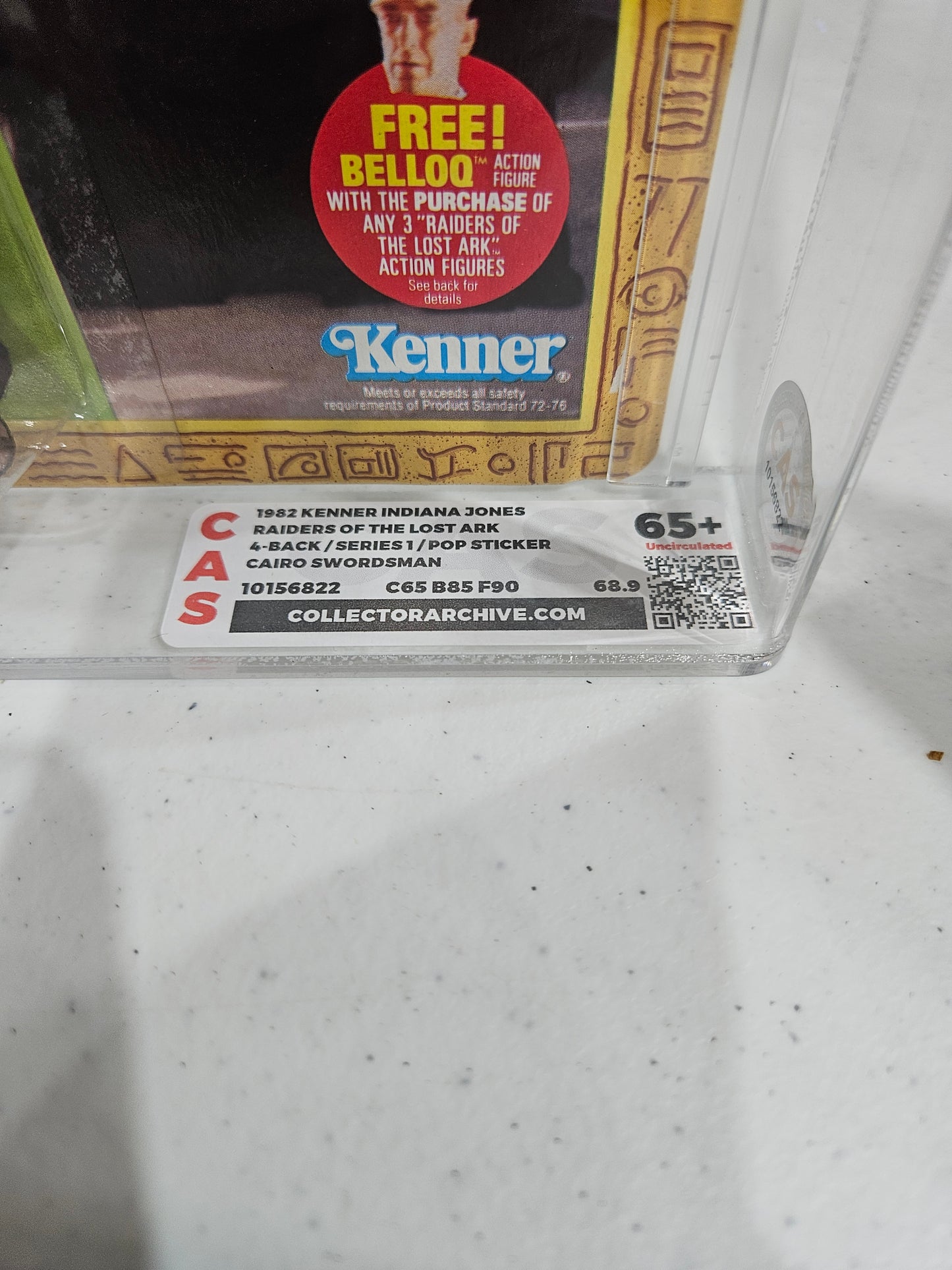 1982 Kenner Indiana Jones Cairo Swordsman CAS 65+
