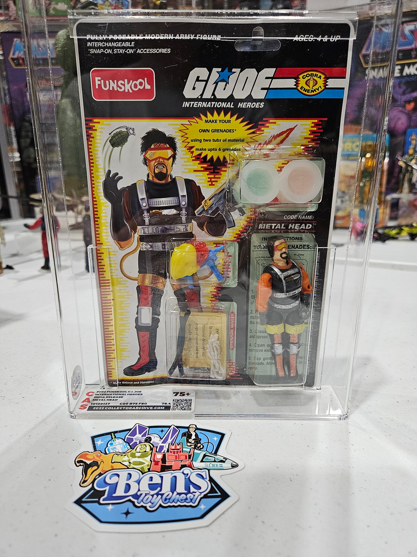 2002 Funskool GI Joe India Release Metal Head CAS 75+