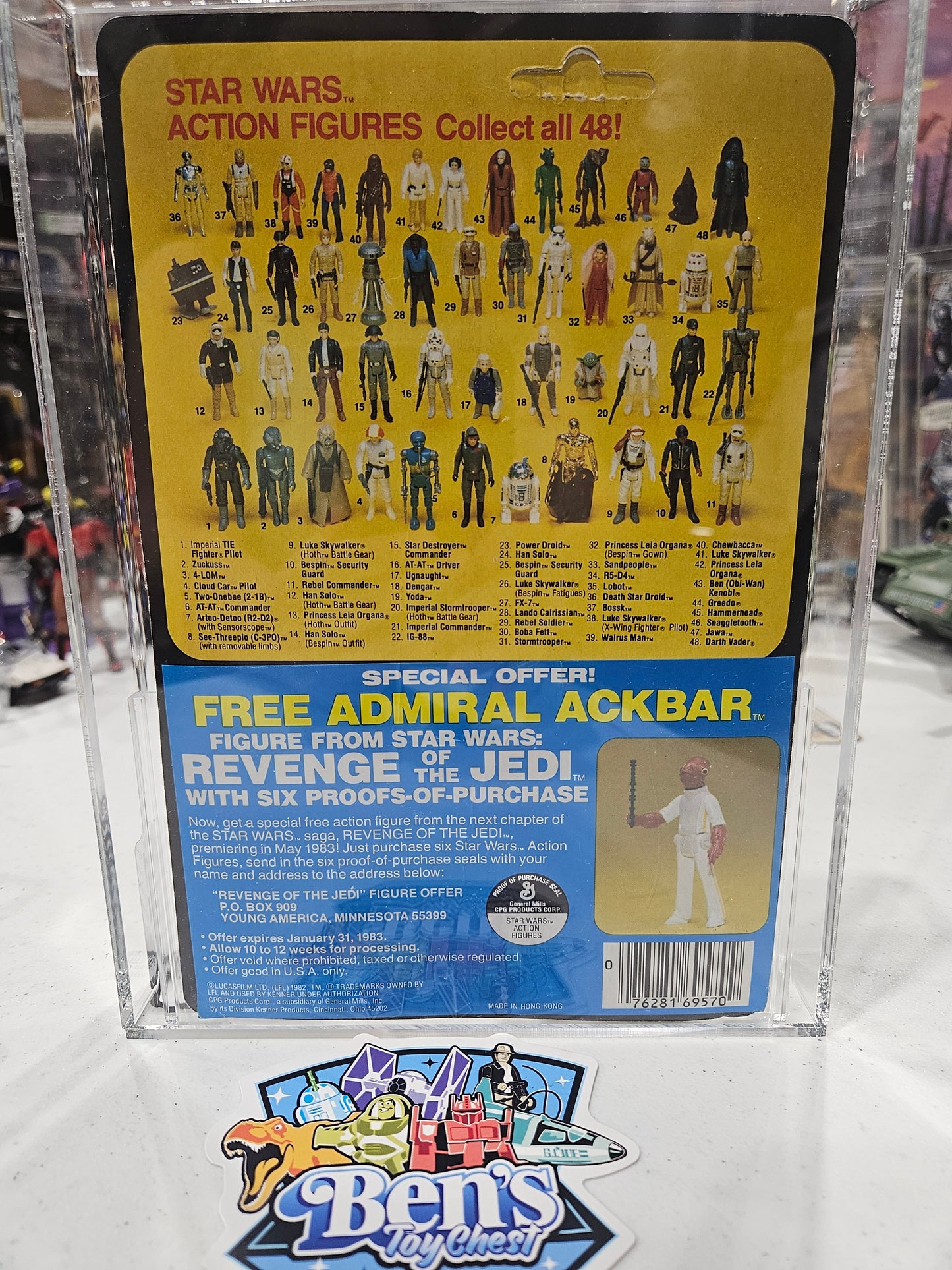 1982 Kenner Star Wars C-3PO (Removable Limbs) AFA 75 Y-EX+/NM