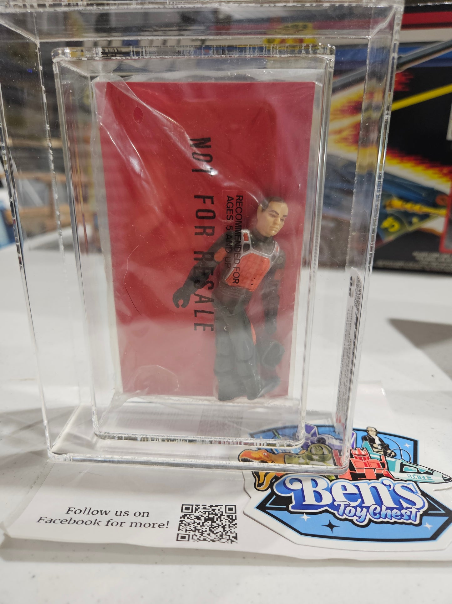 1983 Hasbro GI Joe Grand Slam Bagged Red Card CAS 90