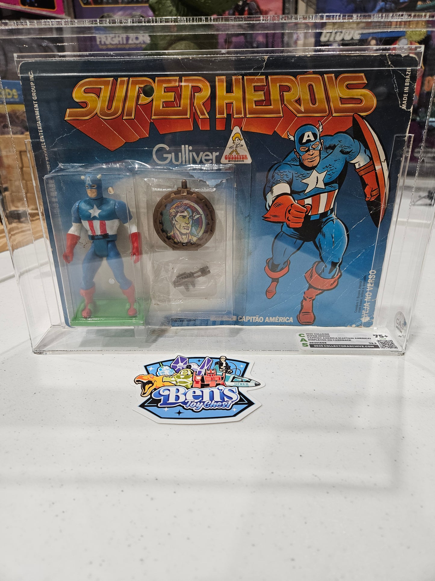 1989 Gulliver Super Heroes Capitao America (Captain America) CAS 75+