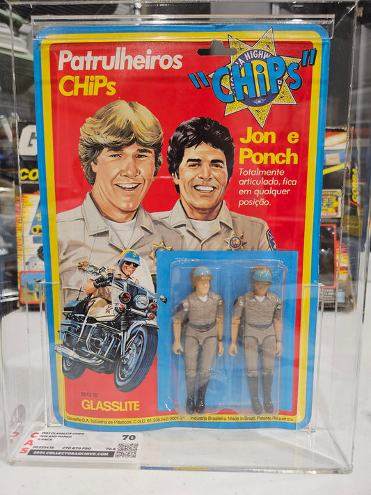 1982 Glasslite Chips Jon & Ponch CAS 70
