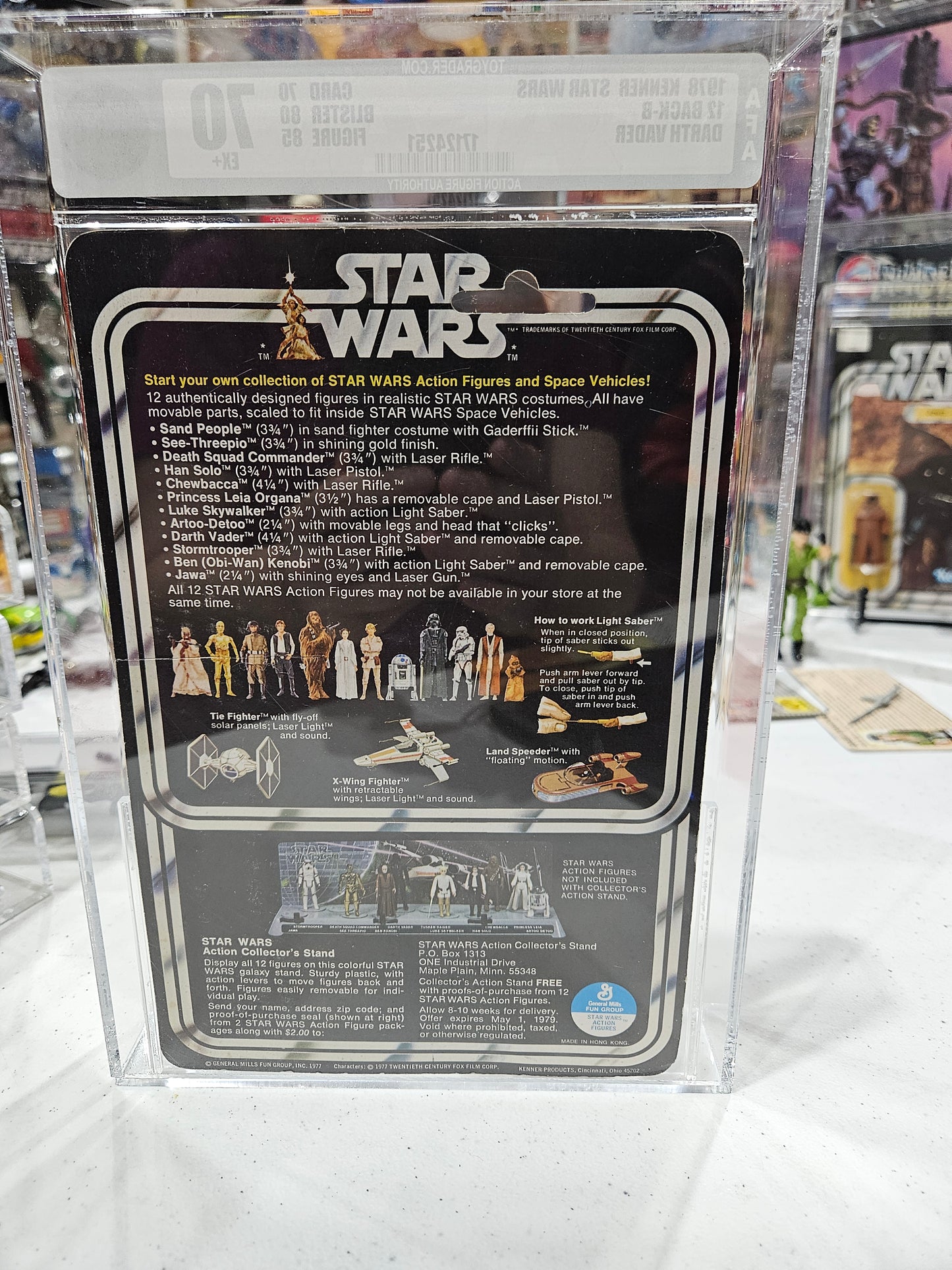 1978 Kenner Star Wars Darth Vader AFA 70 EX+