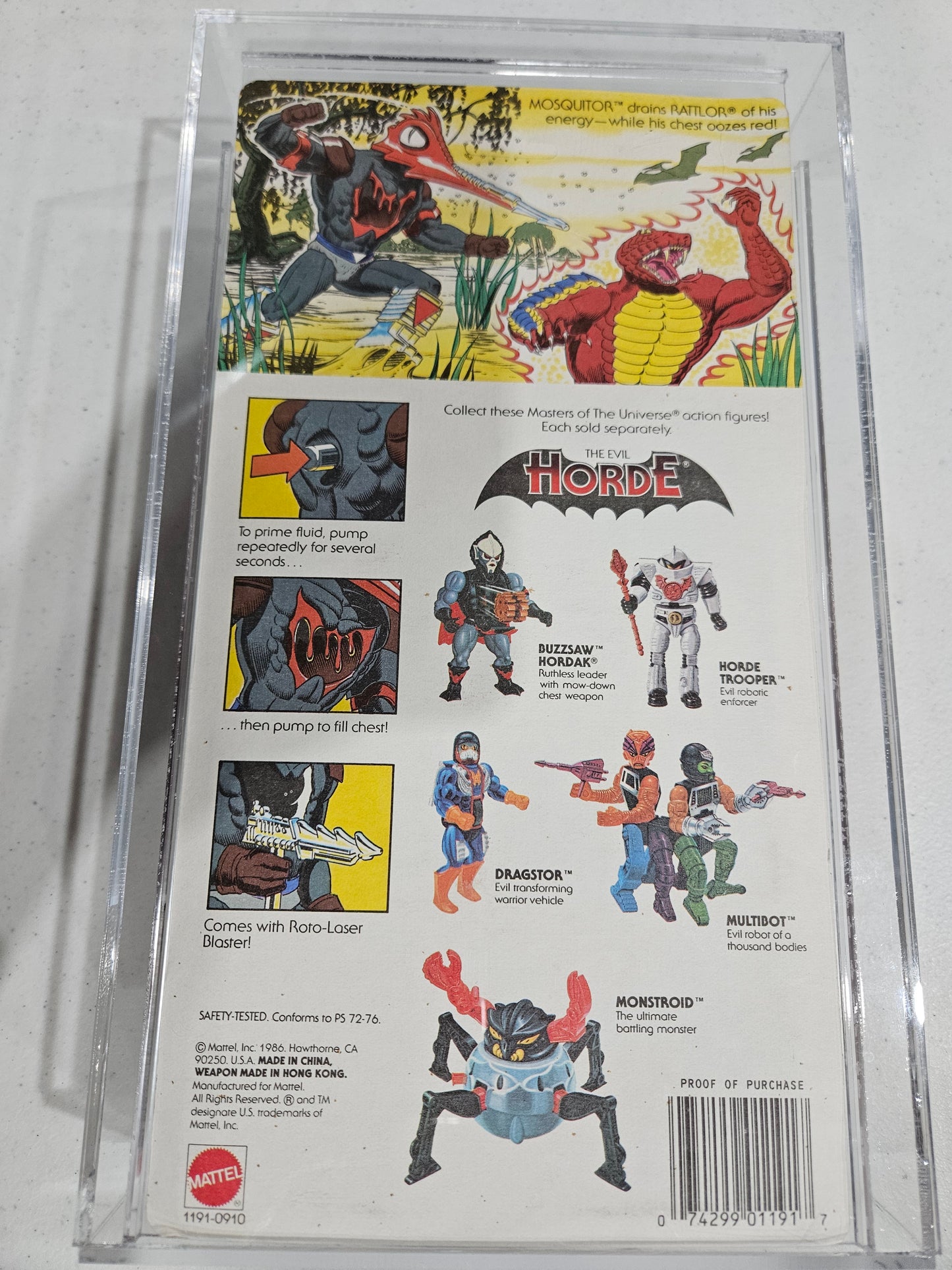 1987 Mattel MOTU Mosquitor AFA 80 NM